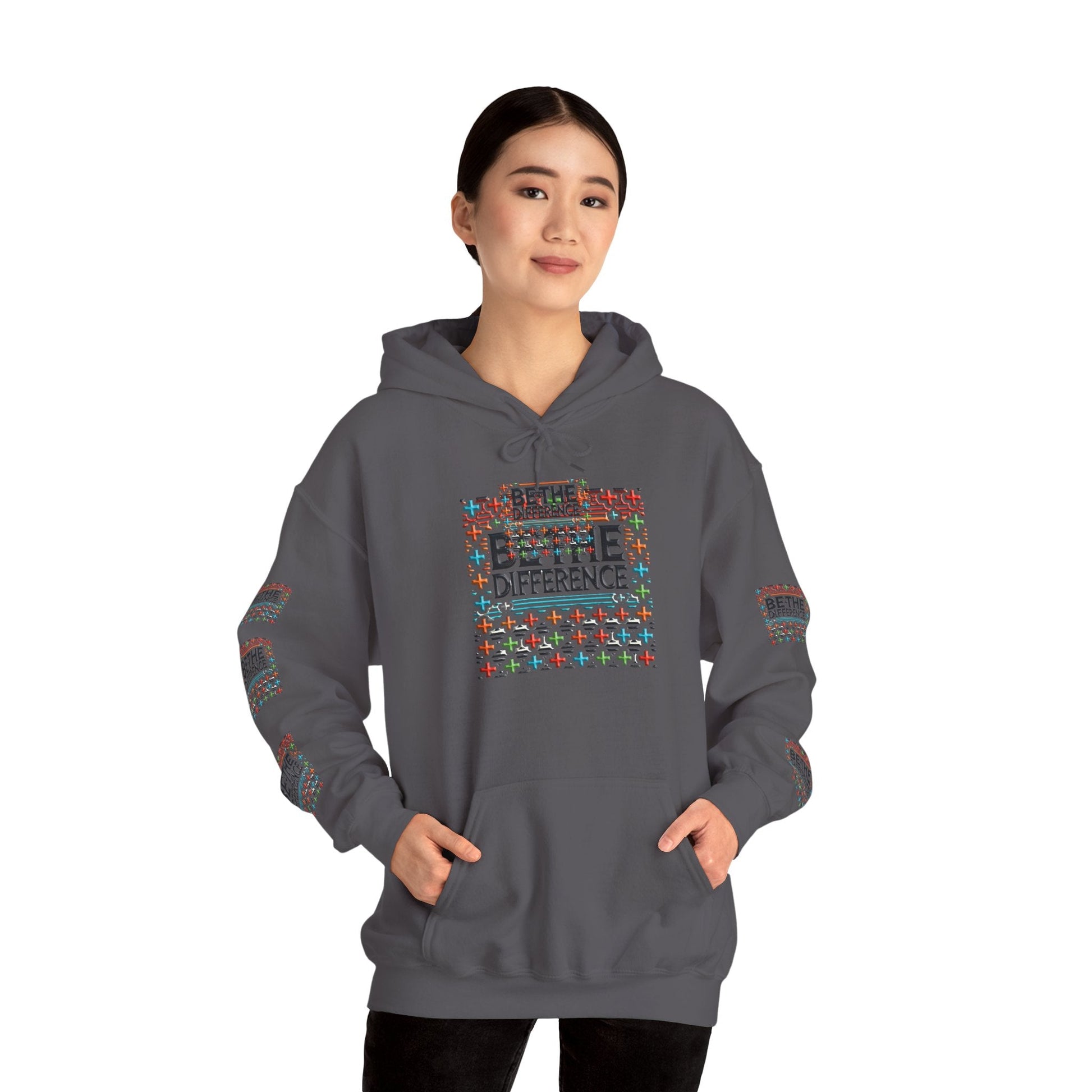 Heavy Blend - Hooded Sweatshirt Be The Difference Cozy, Soft, Stylish