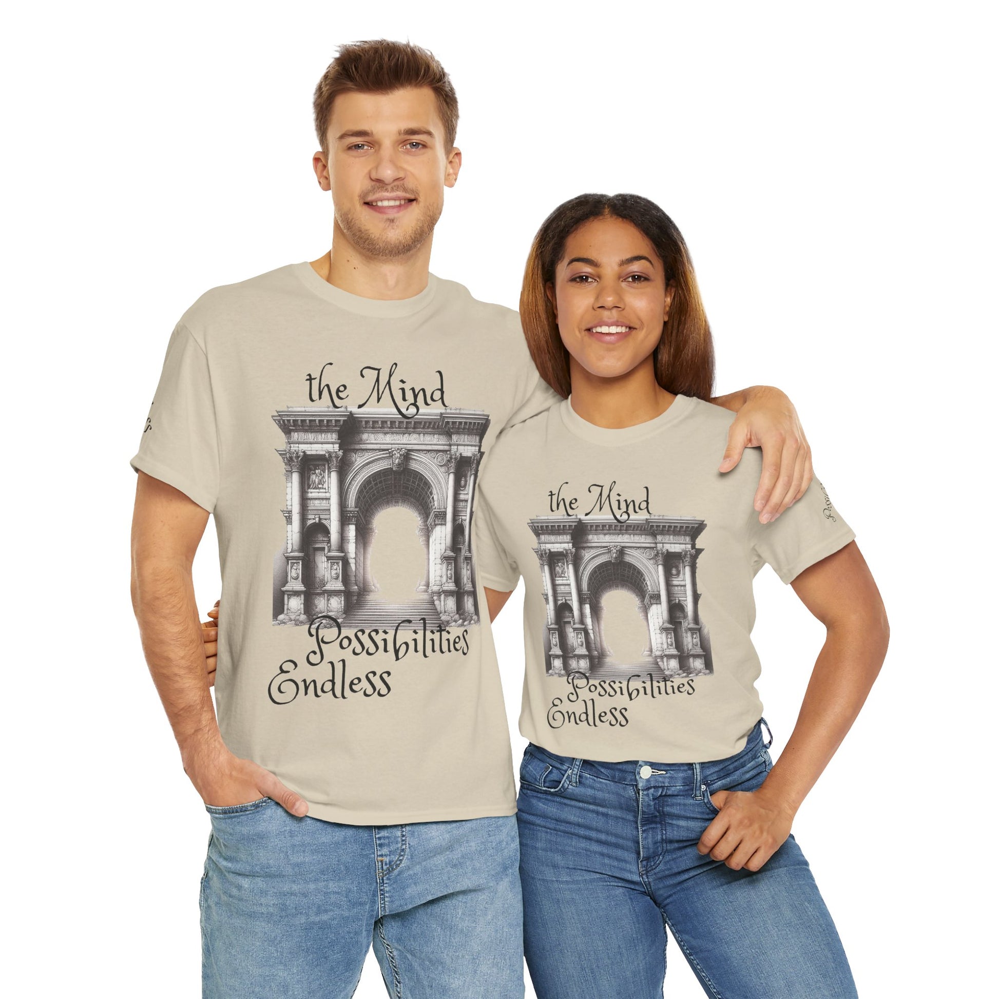 Unisex Heavy Cotton T-shirt - The Mind - Endless Possibilities Endless