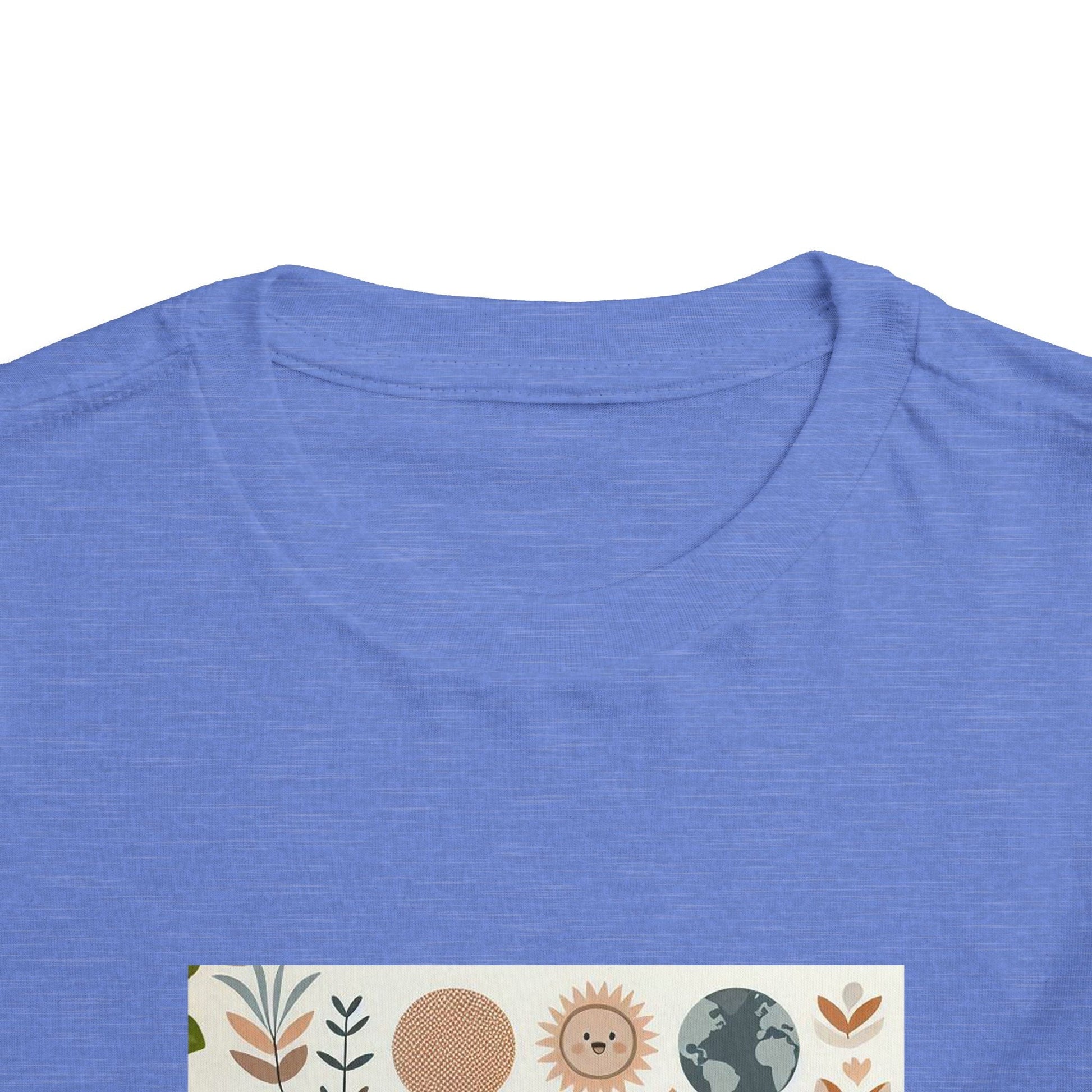 Eco-Friendly Toddler Short Sleeve T-shirt - with Nature Print