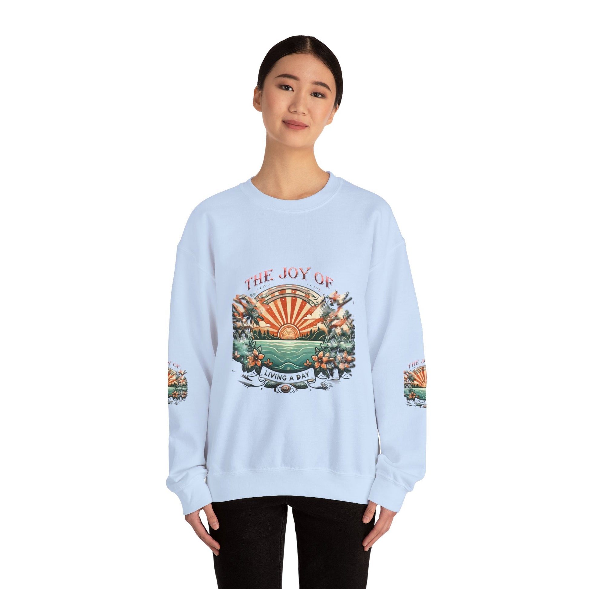 Unisex Heavy Blend - Crewneck Sweatshirt- The Joy Of Living a Day