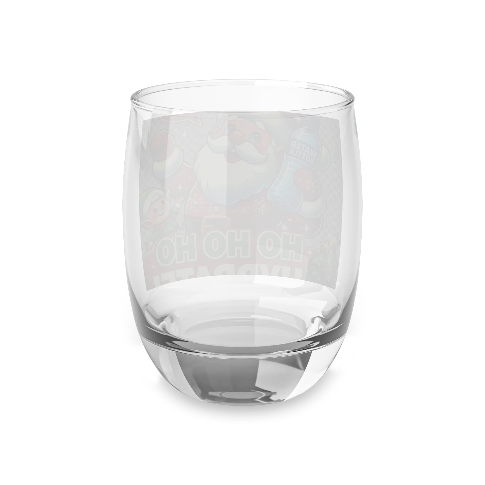 Whiskey Glass - HO HO HO  Classic 6oz Barware for Gifts, Events & More
