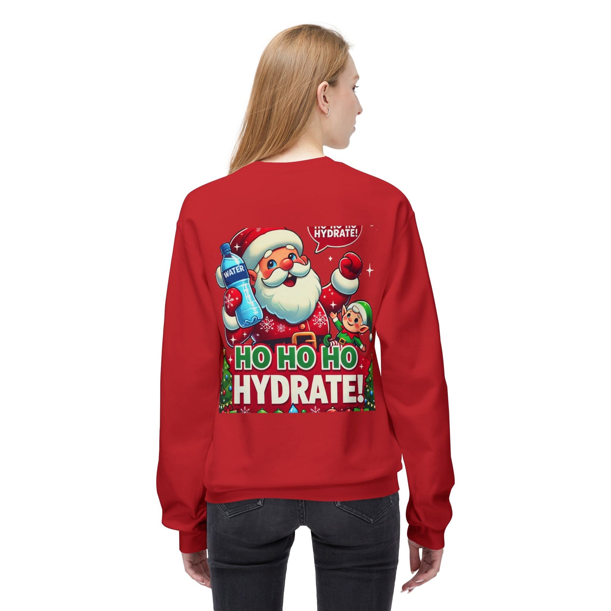 Unisex Midweight Softstyle Fleece - Crewneck Sweatshirt Ho Hydrate
