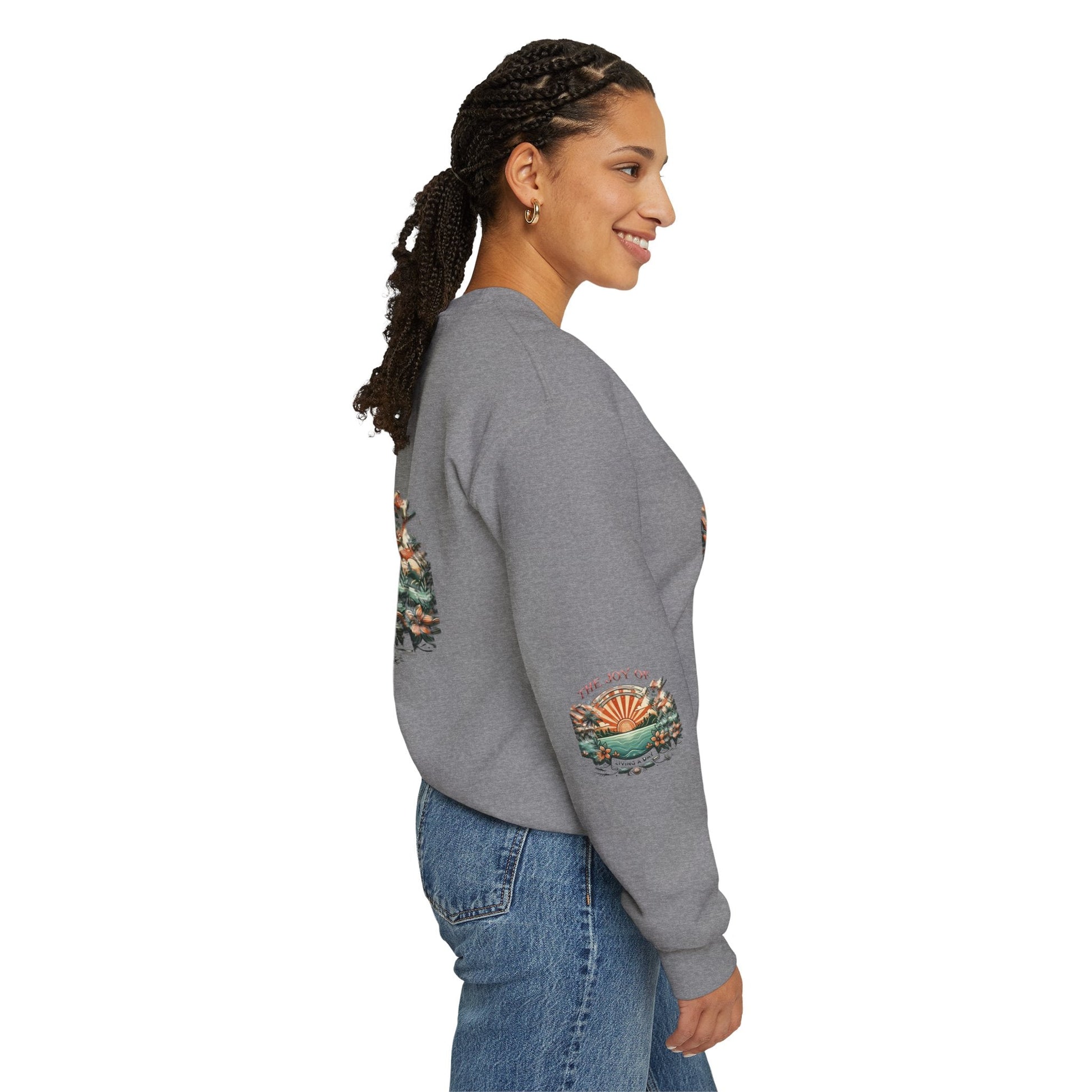 Unisex Heavy Blend - Crewneck Sweatshirt- The Joy Of Living a Day