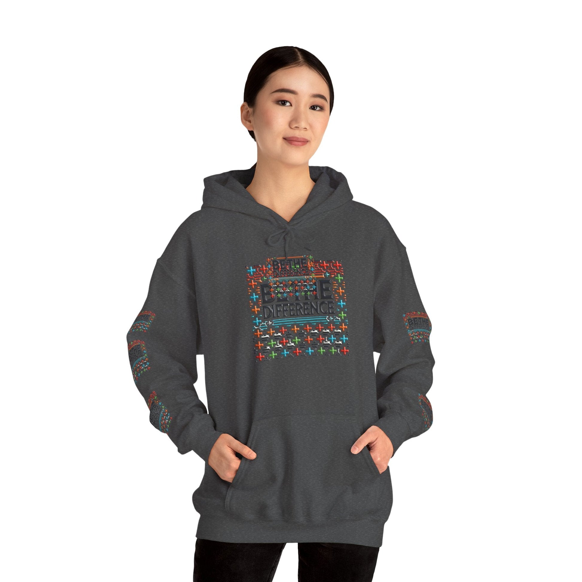 Heavy Blend - Hooded Sweatshirt Be The Difference Cozy, Soft, Stylish