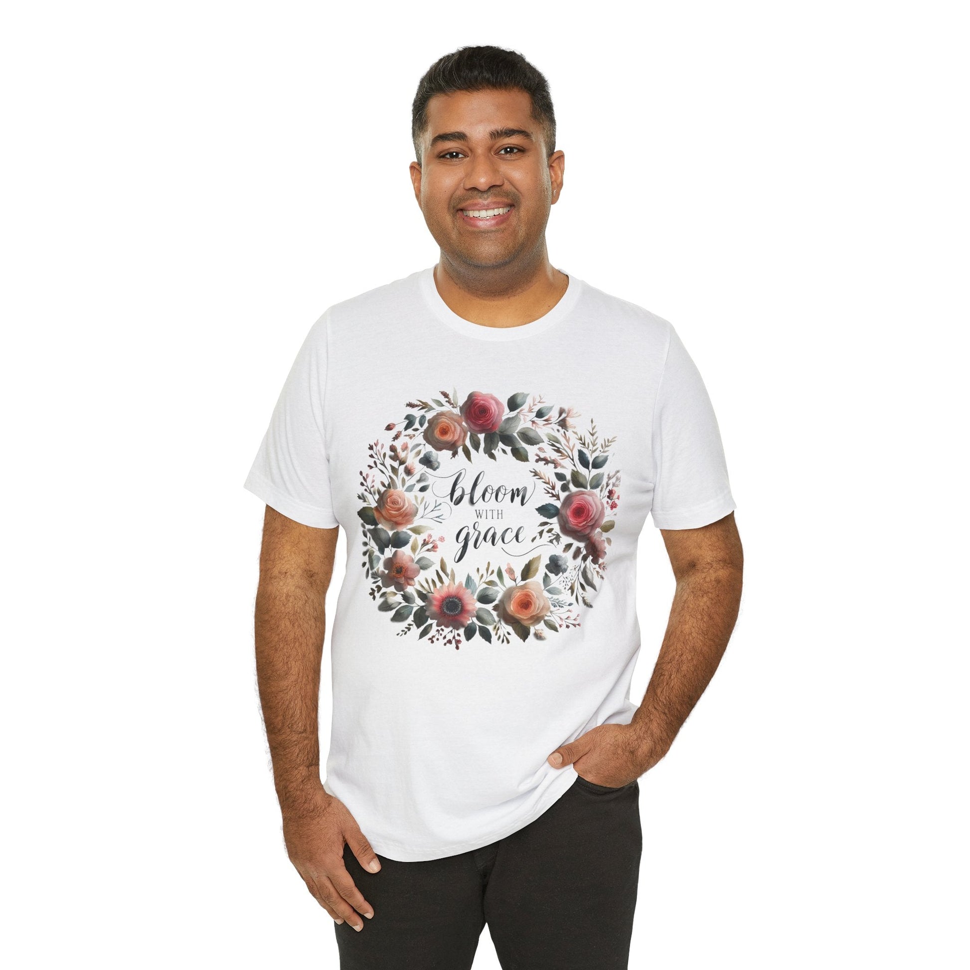 Bloom with Grace T-shirt - Unisex Short Sleeve Summer collection shirt