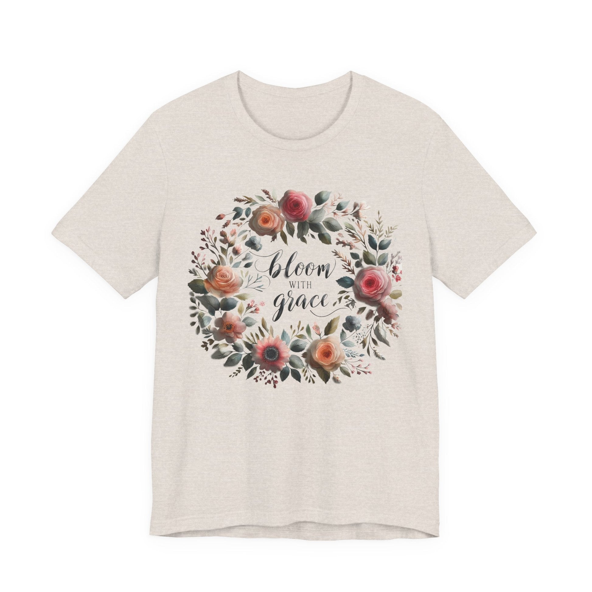 Bloom with Grace T-shirt - Unisex Short Sleeve Summer collection shirt