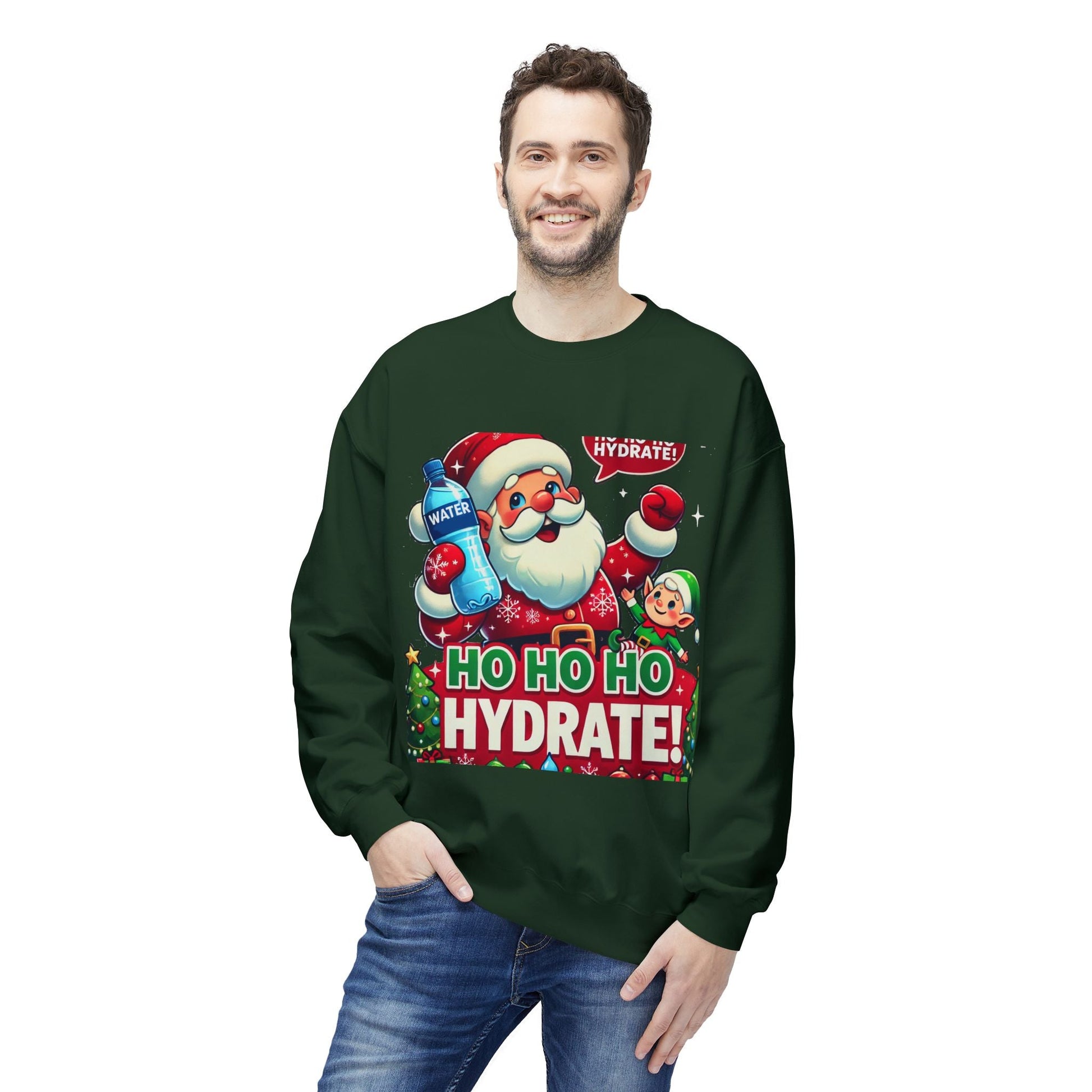 Unisex Midweight Softstyle Fleece - Crewneck Sweatshirt Ho Hydrate