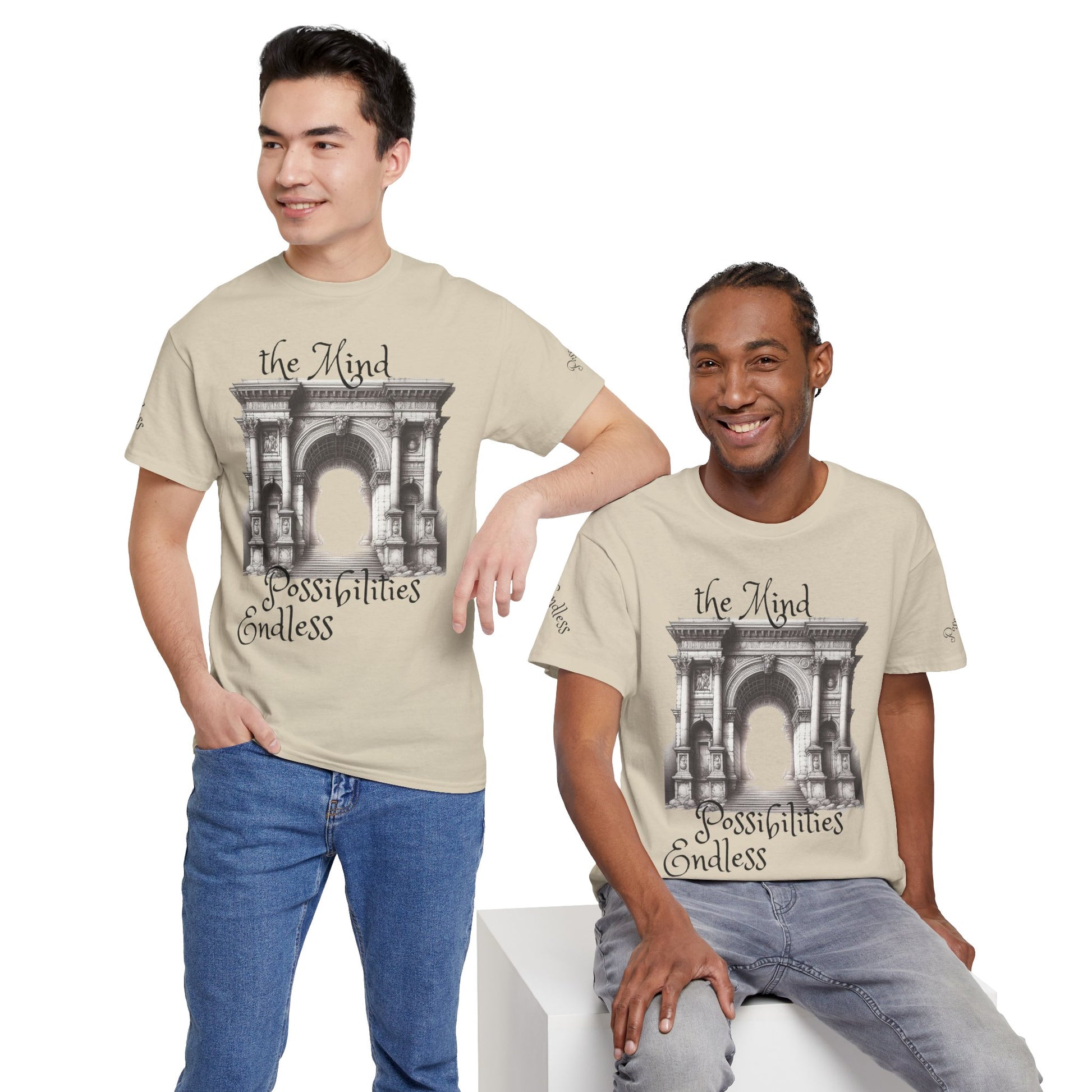 Unisex Heavy Cotton T-shirt - The Mind - Endless Possibilities Endless