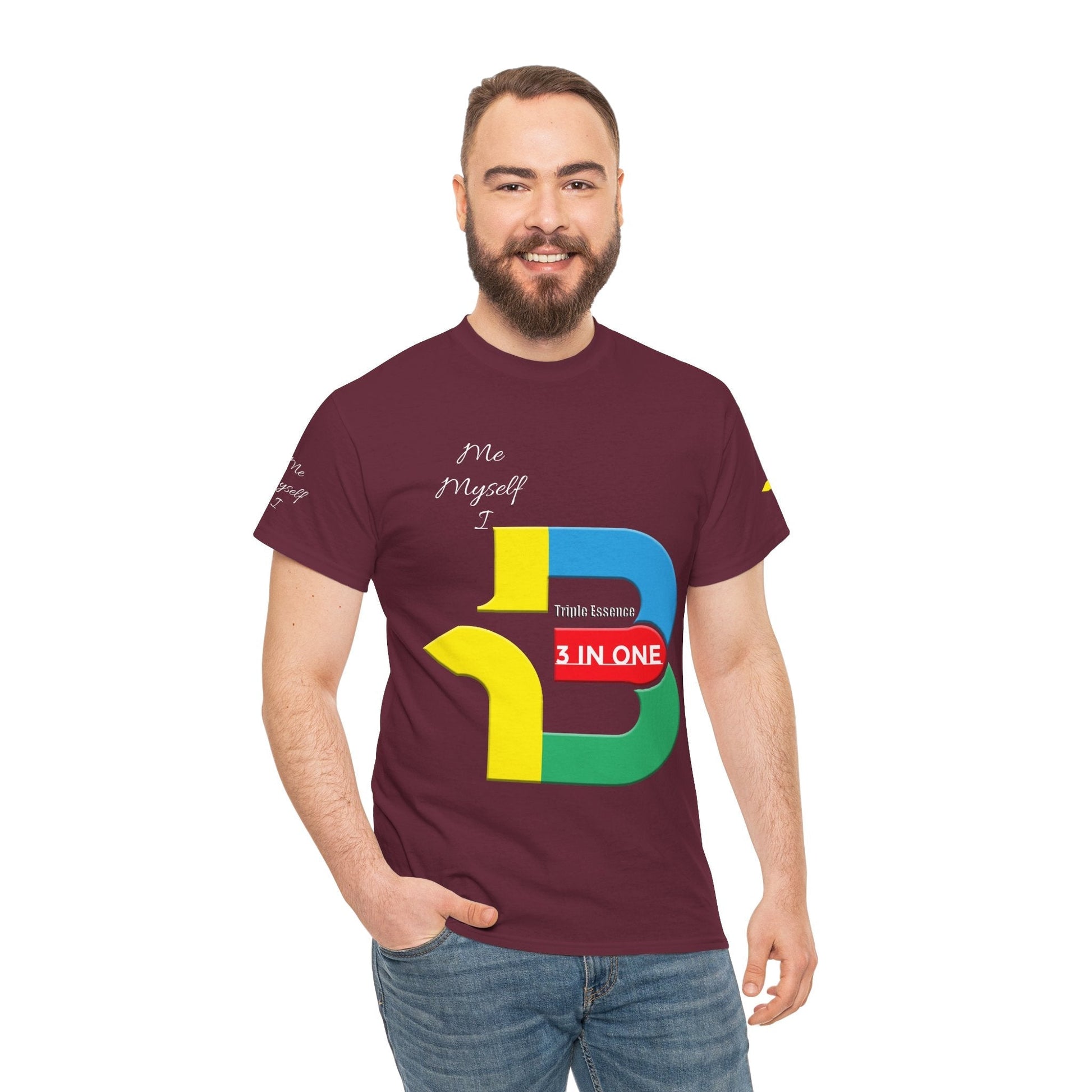 Unisex Heavy Cotton t-shirt 3 in one t-shirt for Comfort & Durability.