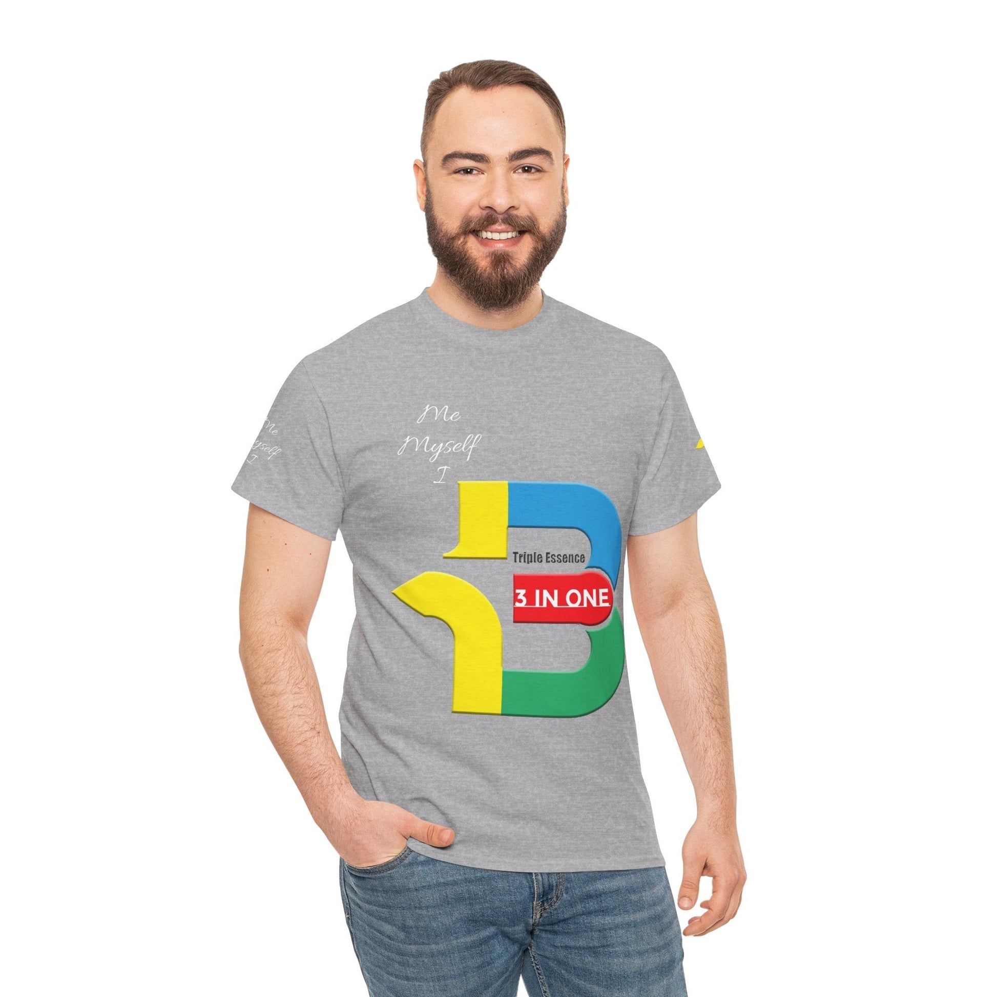 Unisex Heavy Cotton t-shirt 3 in one t-shirt for Comfort & Durability.