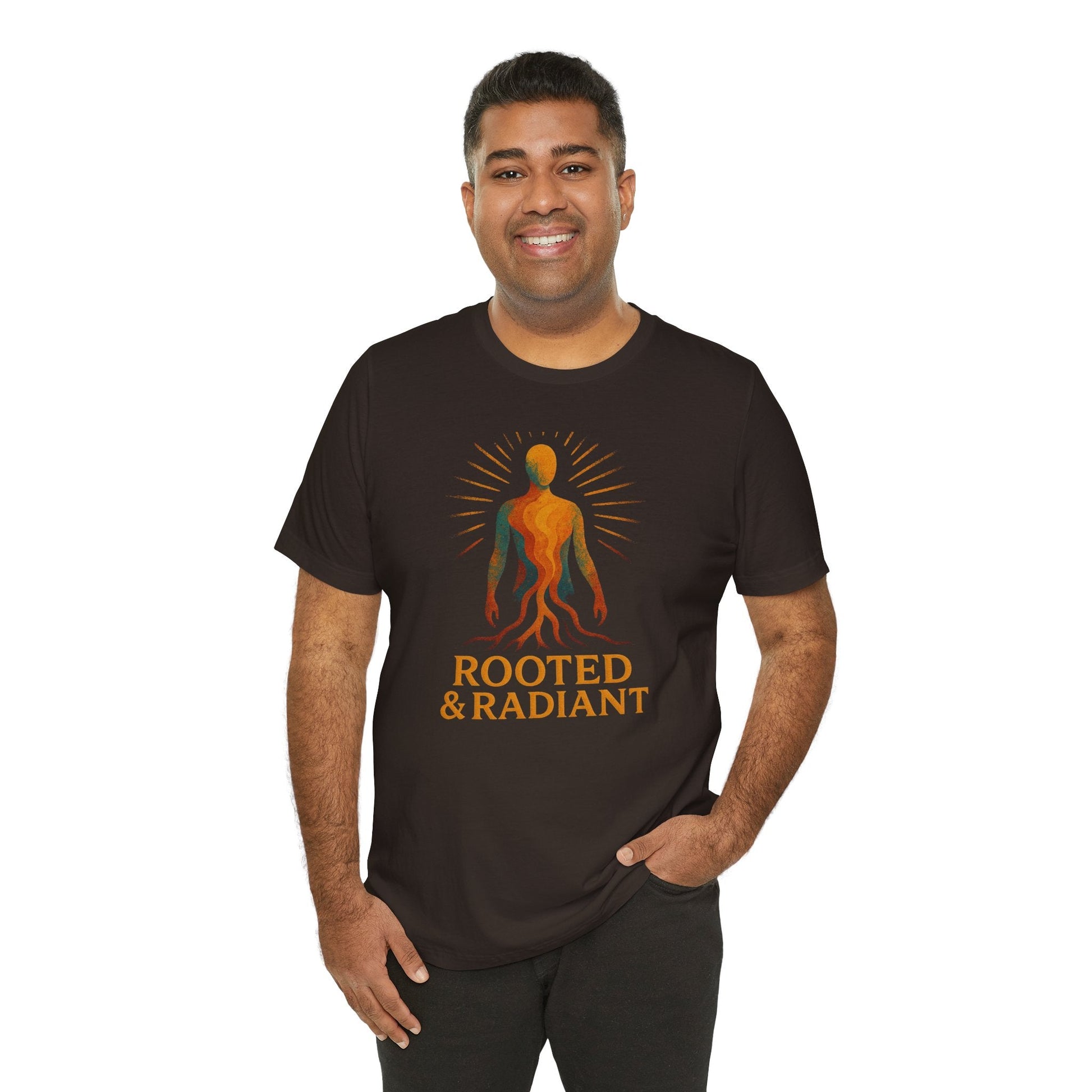 Rooted and Radiant T-shirt | Nature-Inspired Unisex Short Sleeve Tee