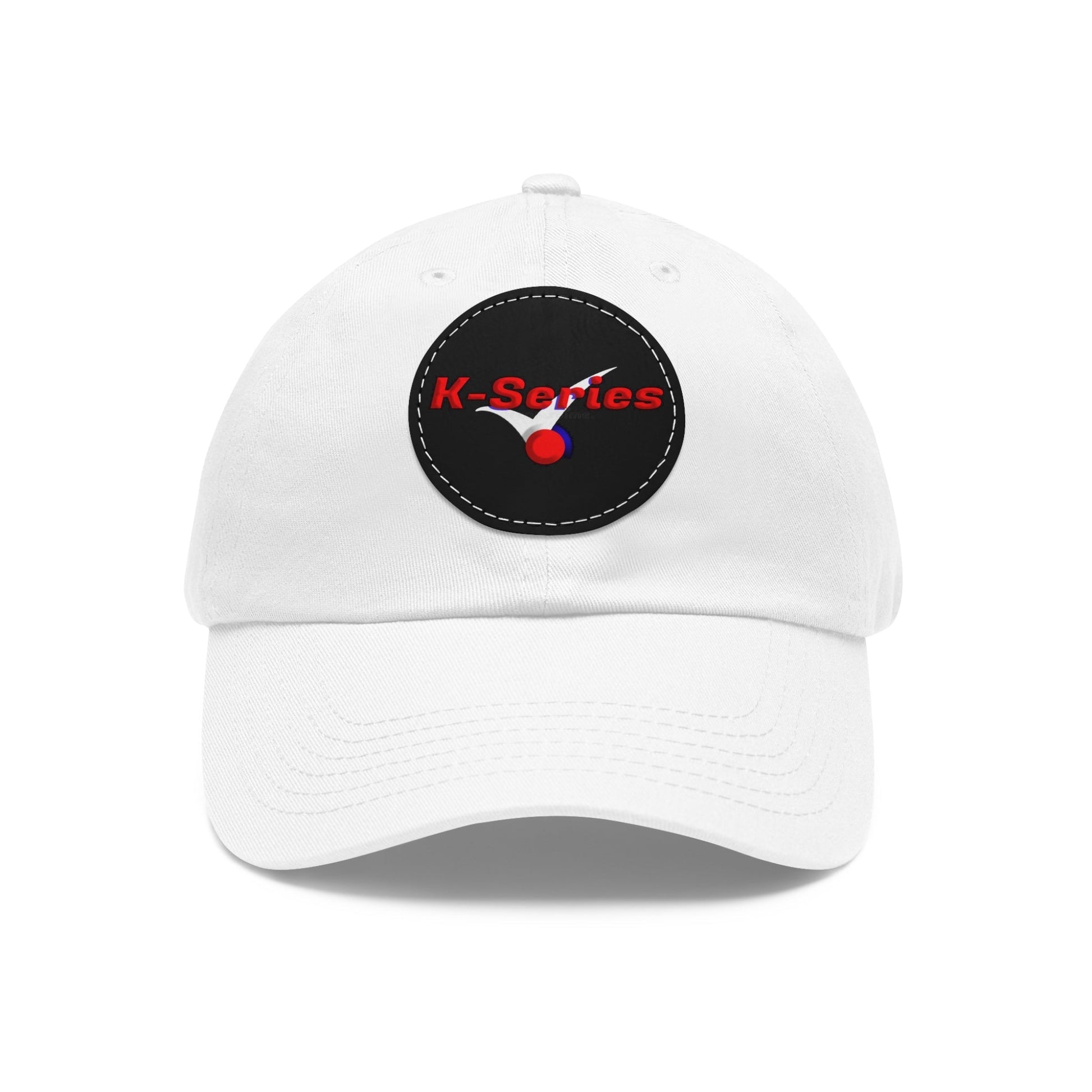 Dad Hat - with Leather Patch (Round) "K- Series" Stylish HeadwearDad Hat - with Leather Patch (Round) "K- Series" Stylish Headwear
