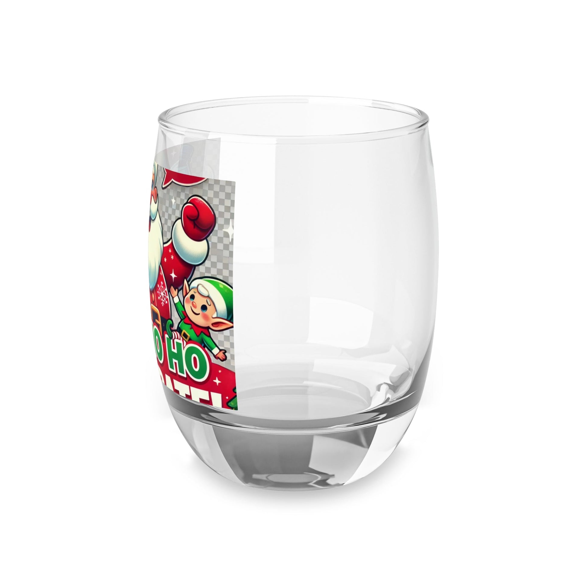 Whiskey Glass - HO HO HO  Classic 6oz Barware for Gifts, Events & More