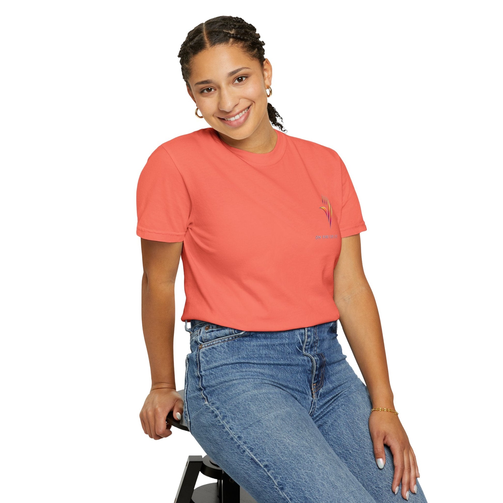 Unisex Garment-Dyed T-shirt - On Fire for Life Ethically Made