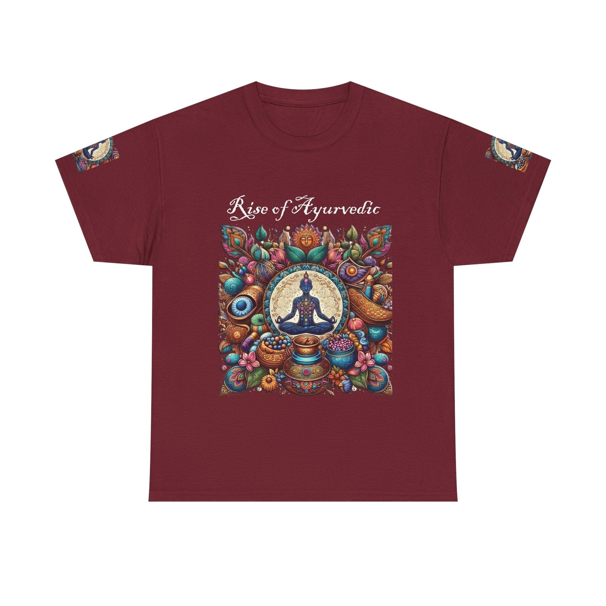 Unisex Heavy Cotton T-shirt - Rediscover Well-Being with Ayurvedic Designs