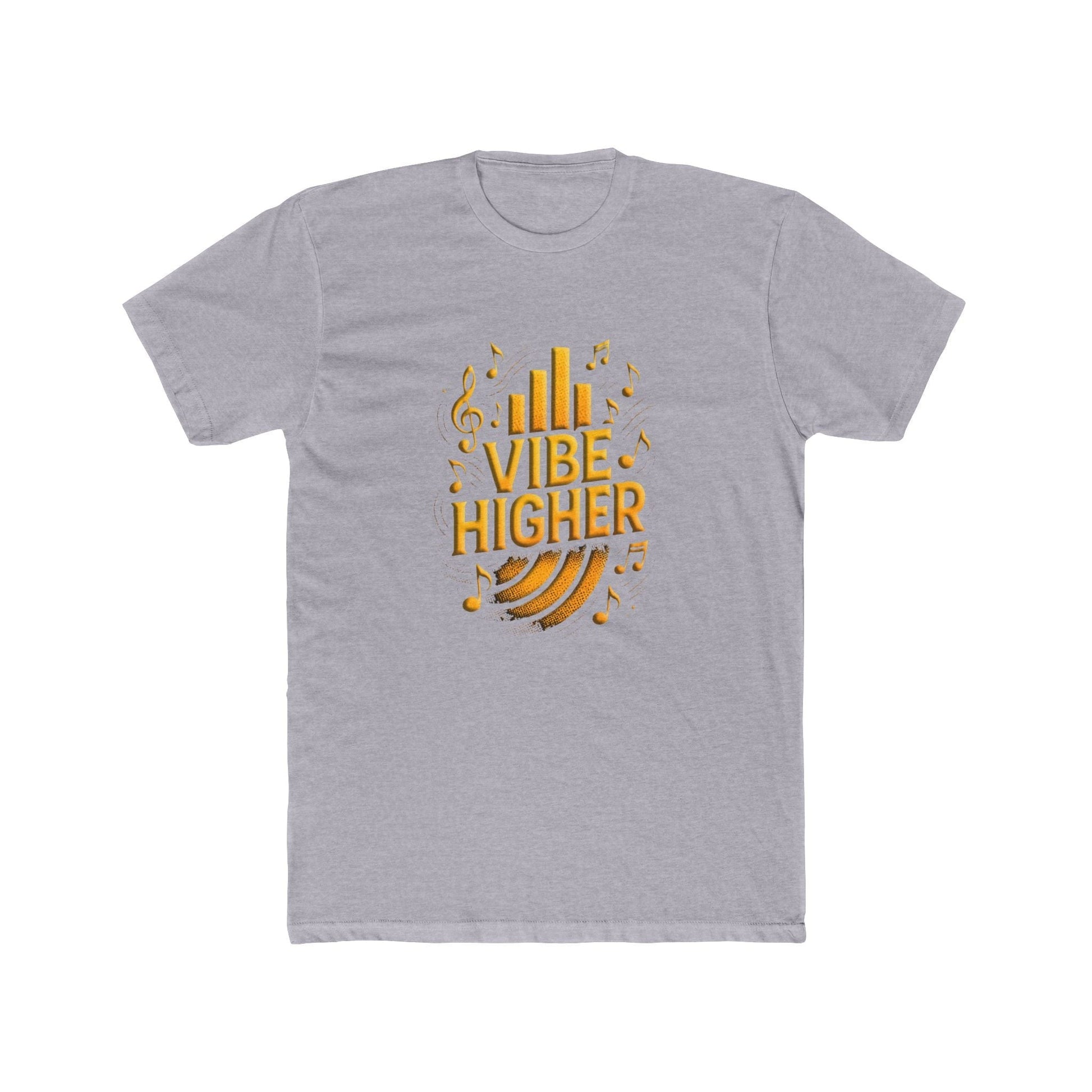 Vibe Higher Crew T-Shirt - Everyday Casual Wear, Unisex Cotton Shirt