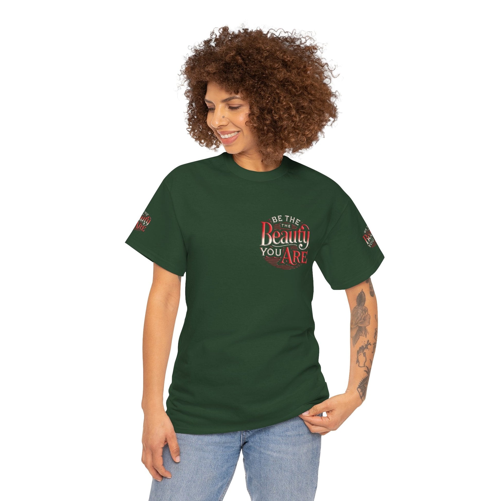 Unisex Heavy Cotton T-shirt - Be the Beauty You Are  Classic & Comfy