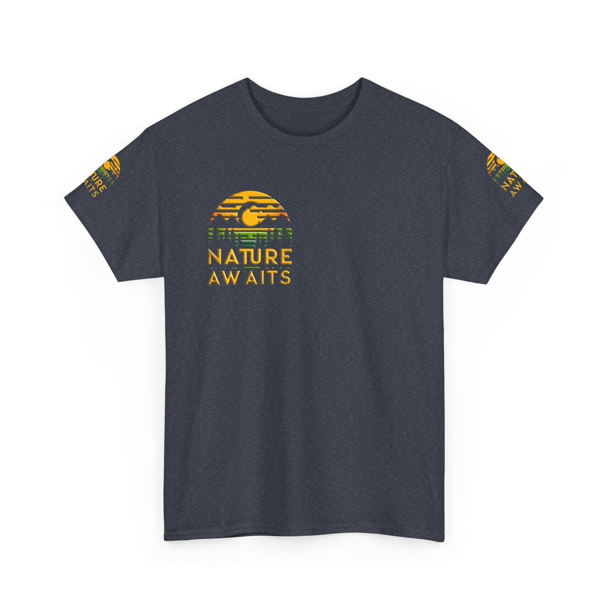 Unisex Heavy Cotton t-shirt nature Awaits t-shirt for Durability