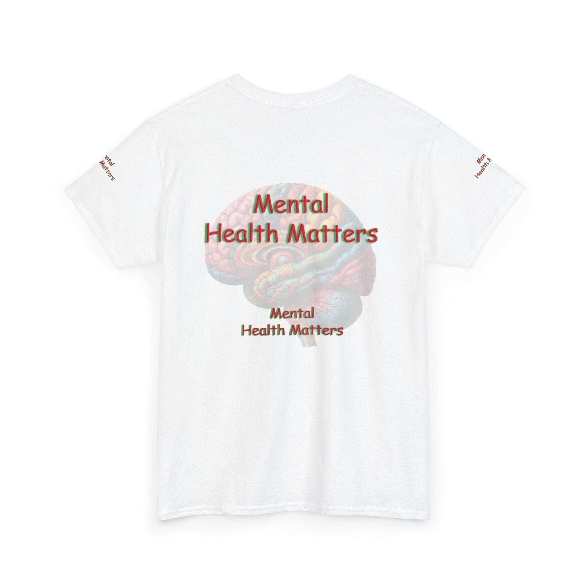 Unisex Heavy Cotton Tee - Mental Health Matters - Stay Focus