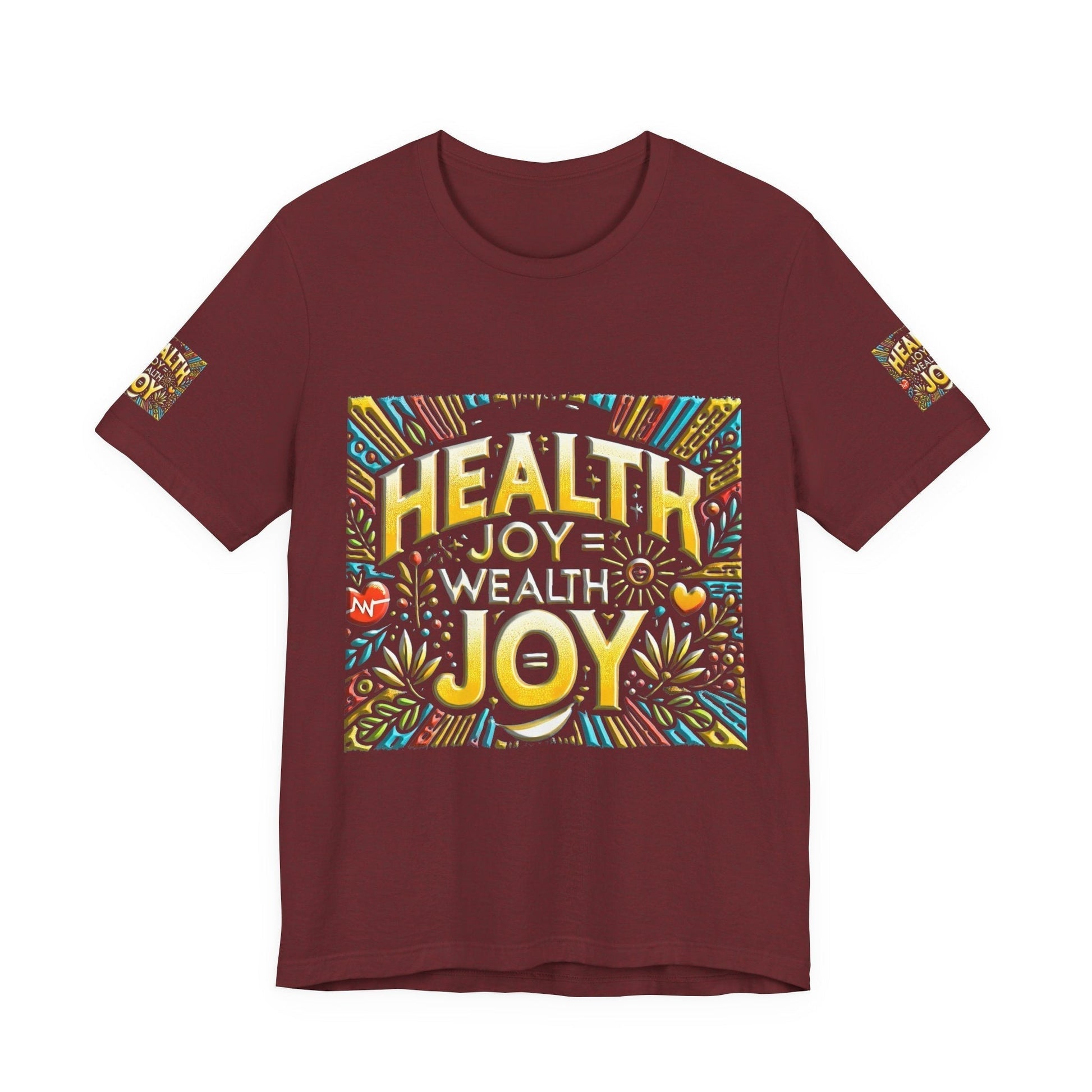 Unisex Jersey Short Sleeve T-shirt – Health Joy - Wealth Joy | Comfy Fit