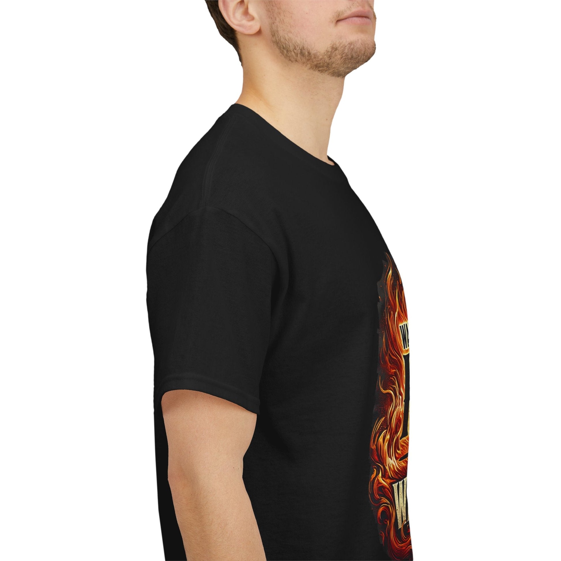 Unisex Heavy Cotton T-shirt - When Walking Through Hell Keep Walking