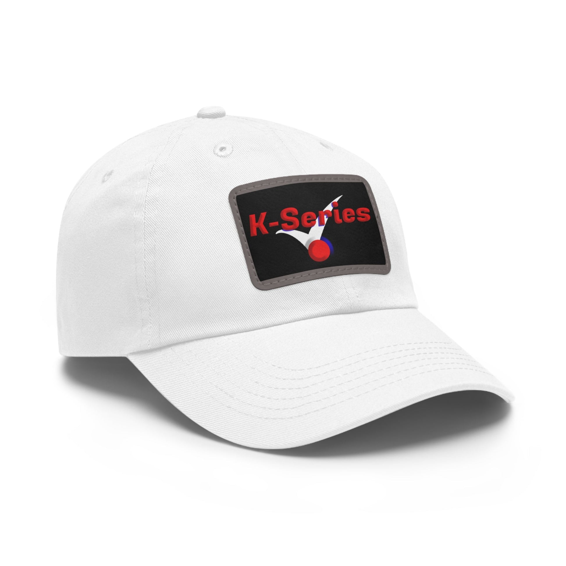 Dad Hat with Leather Patch - (Rectangle) "K- Series" Stylish Headwear