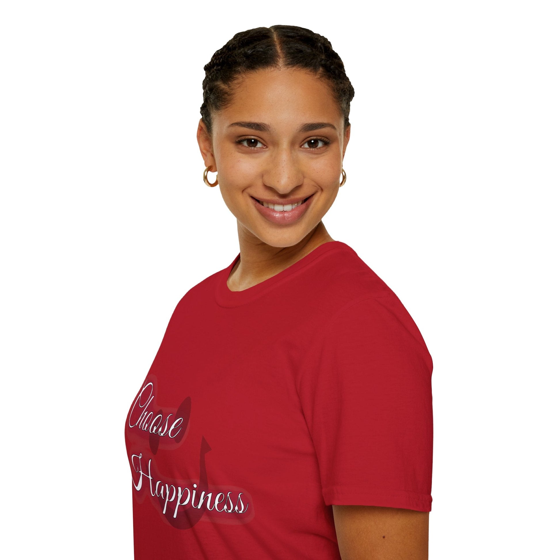 Unisex Softstyle t-shirt - Choose Happiness-Positive Vibes Tee