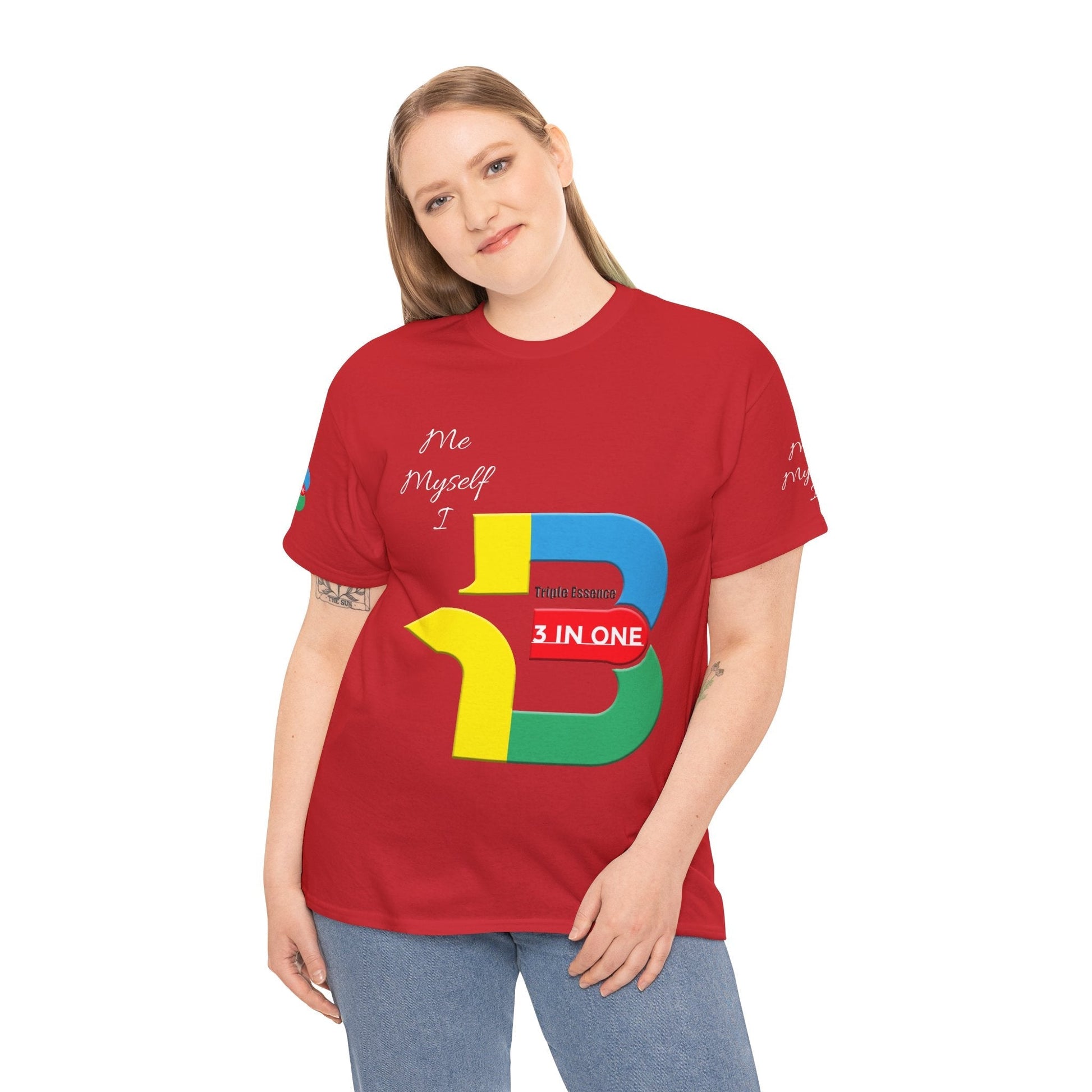 Unisex Heavy Cotton t-shirt 3 in one t-shirt for Comfort & Durability.
