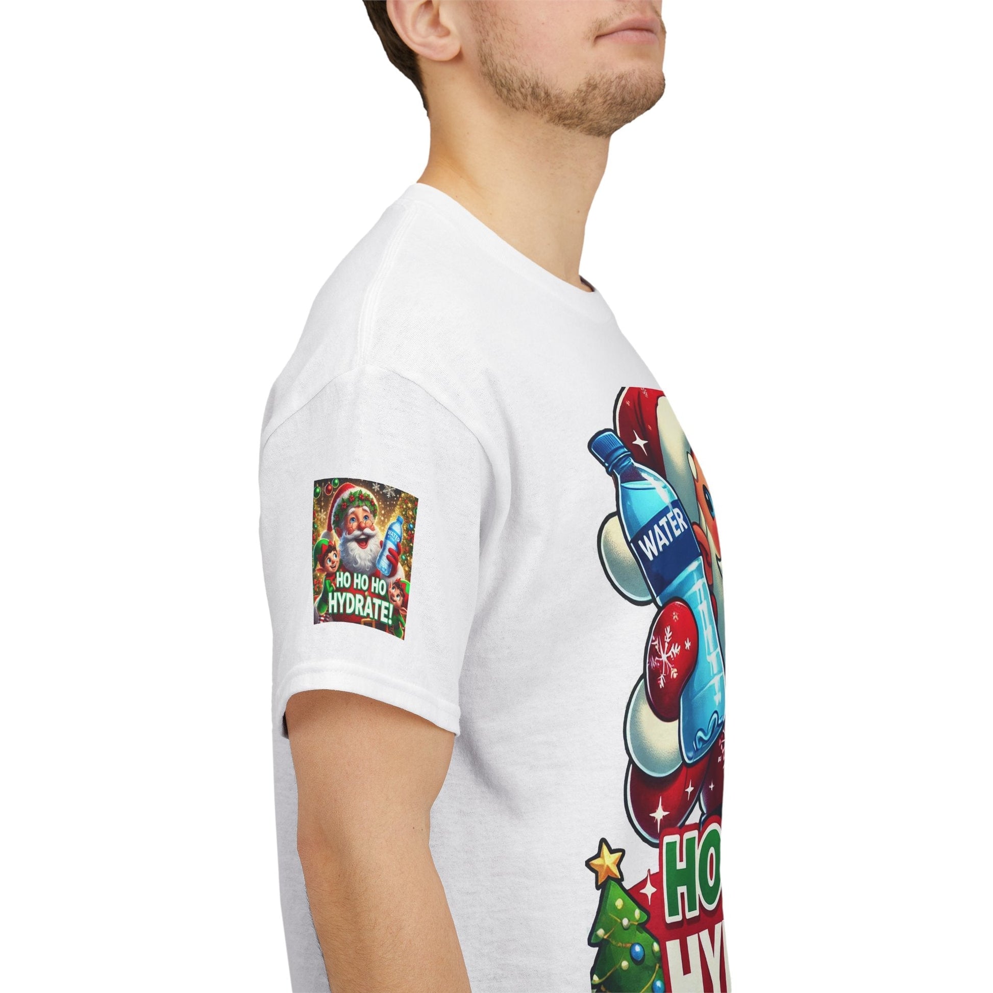 Unisex Heavy Cotton T-shirt - Christmas Tee- Have A Happy Season