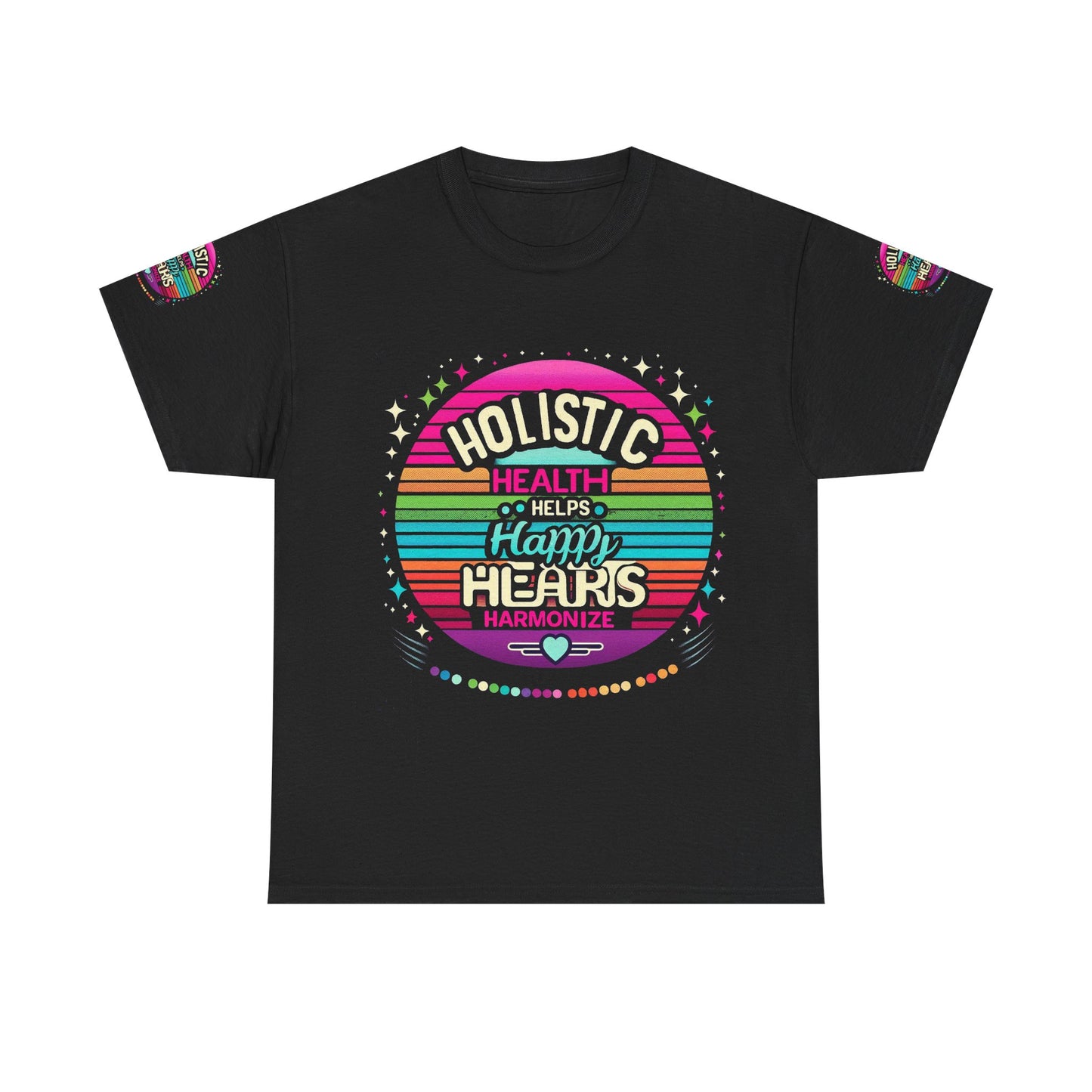 Unisex Heavy Cotton Tee " Holistic Health Heals Happy Hearts"