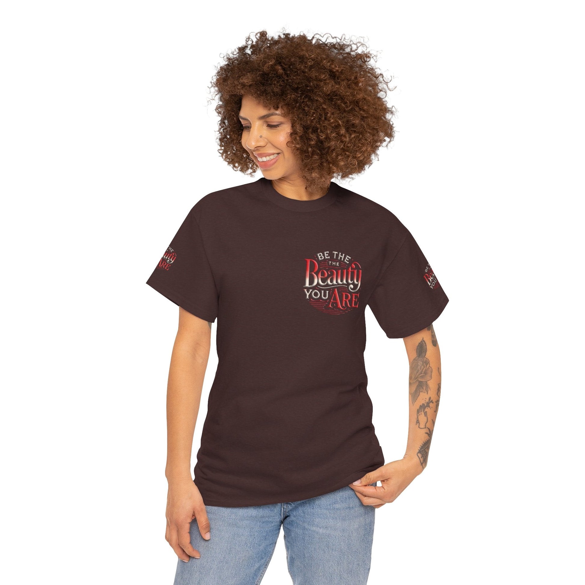 Unisex Heavy Cotton T-shirt - Be the Beauty You Are  Classic & Comfy