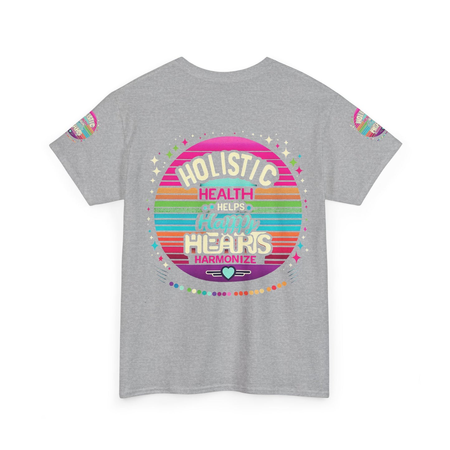 Unisex Heavy Cotton Tee " Holistic Health Heals Happy Hearts"