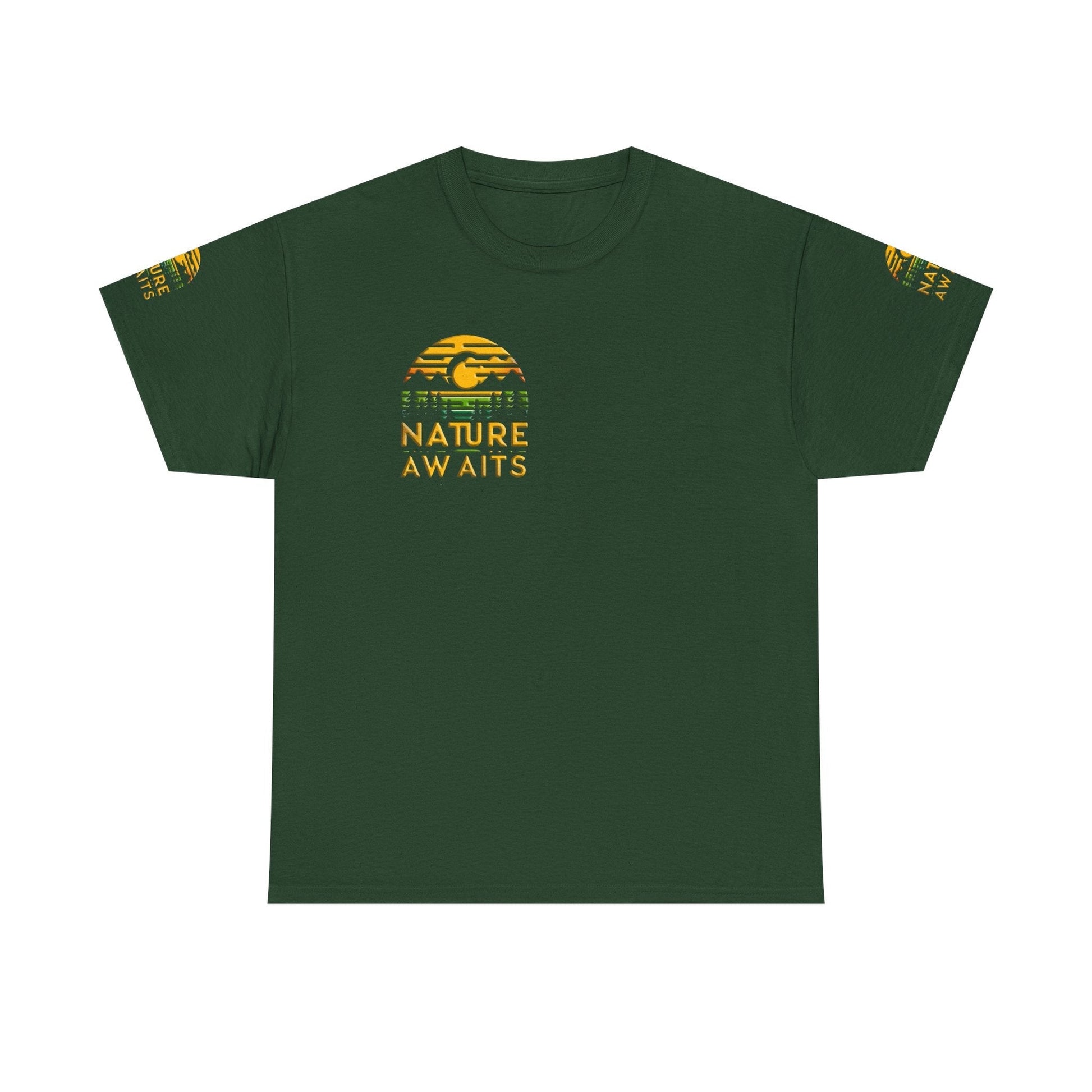 Unisex Heavy Cotton t-shirt nature Awaits t-shirt for Durability