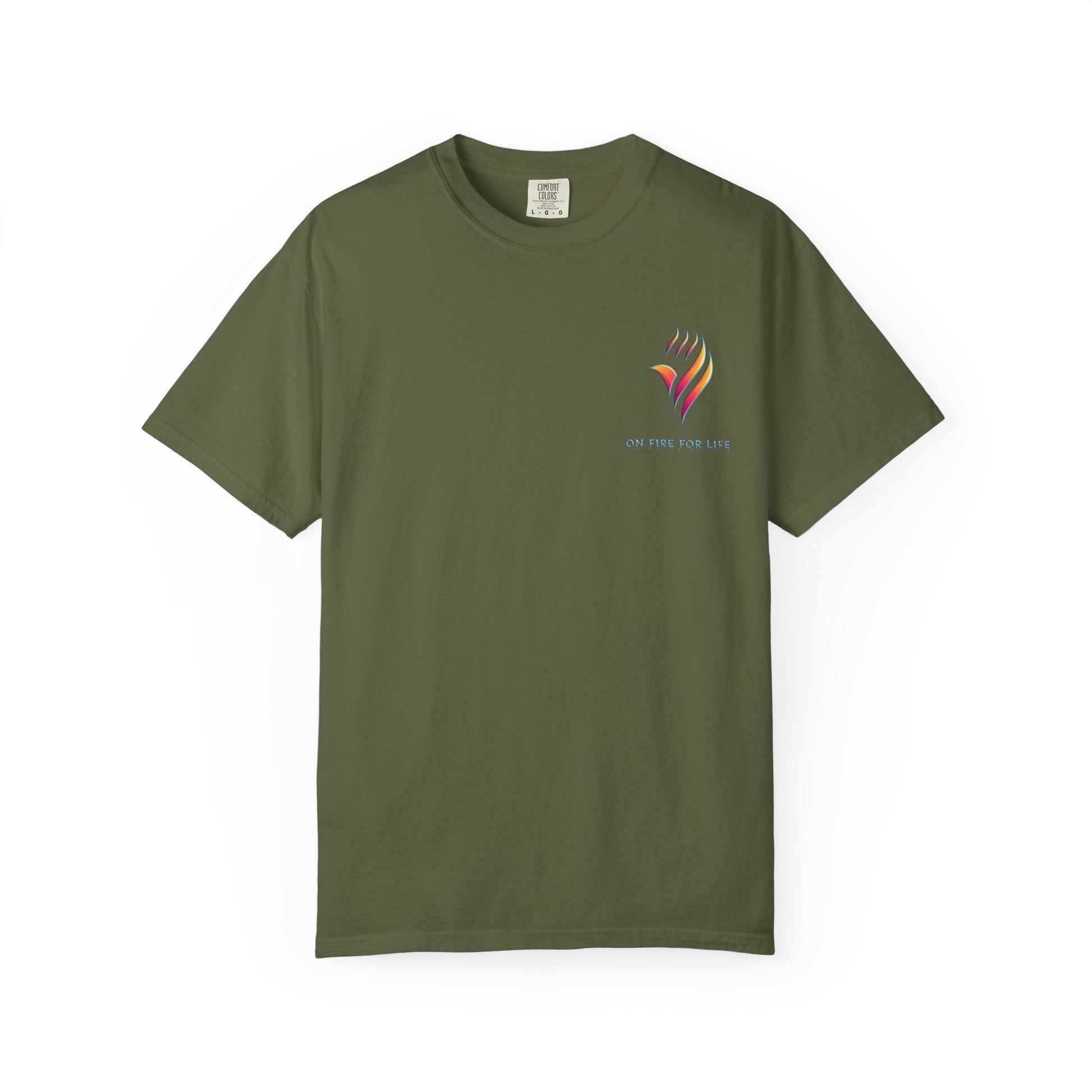 Unisex Garment-Dyed T-shirt - On Fire for Life Ethically Made