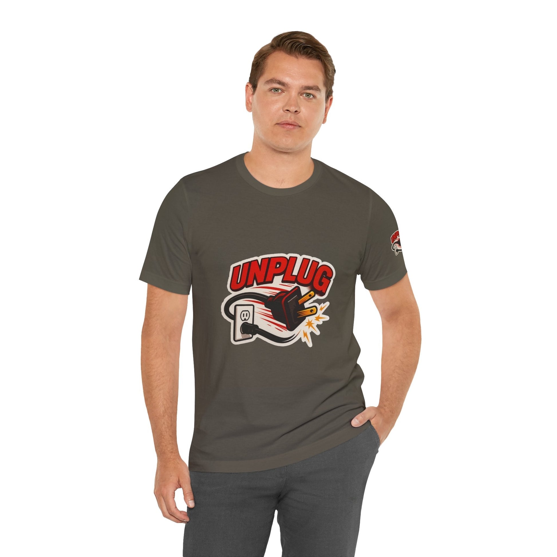 Unplugged Vibes T-shirt - Relax & Recharge Casual Graphic T-Shirt