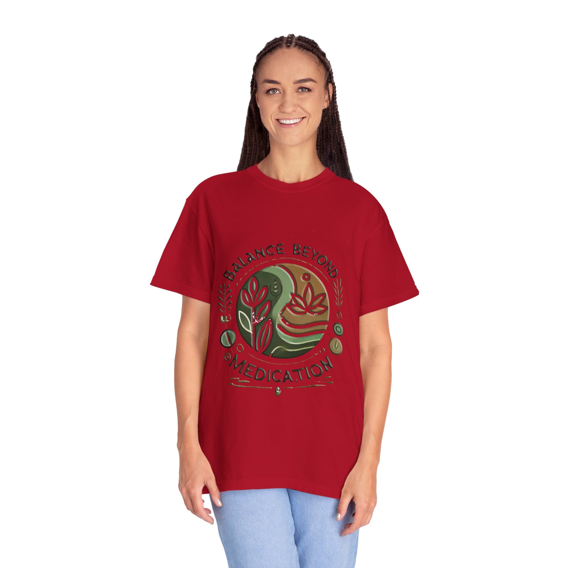 Balance Beyond Medication Unisex Garment-Dyed T-Shirt