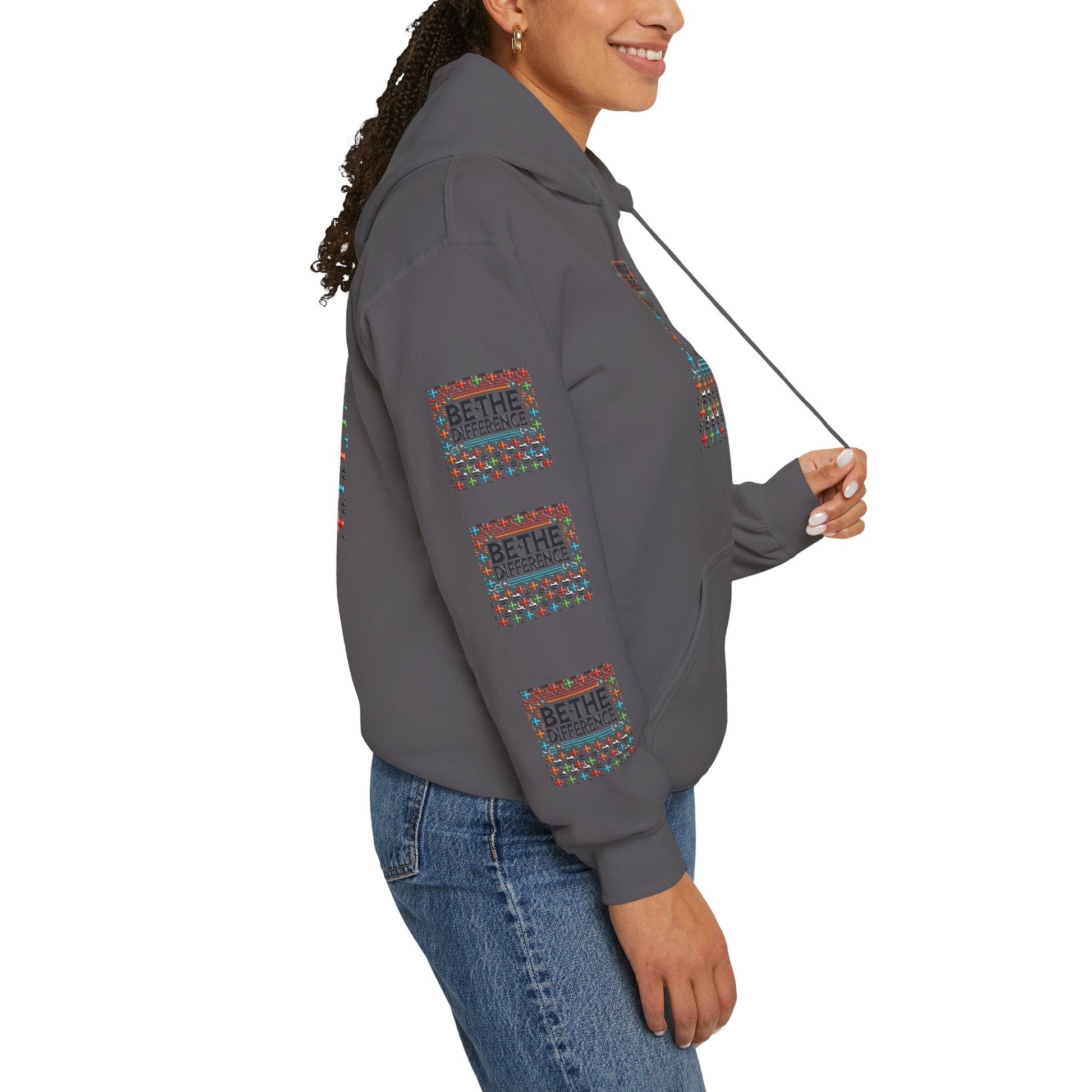 Heavy Blend - Hooded Sweatshirt Be The Difference Cozy, Soft, Stylish