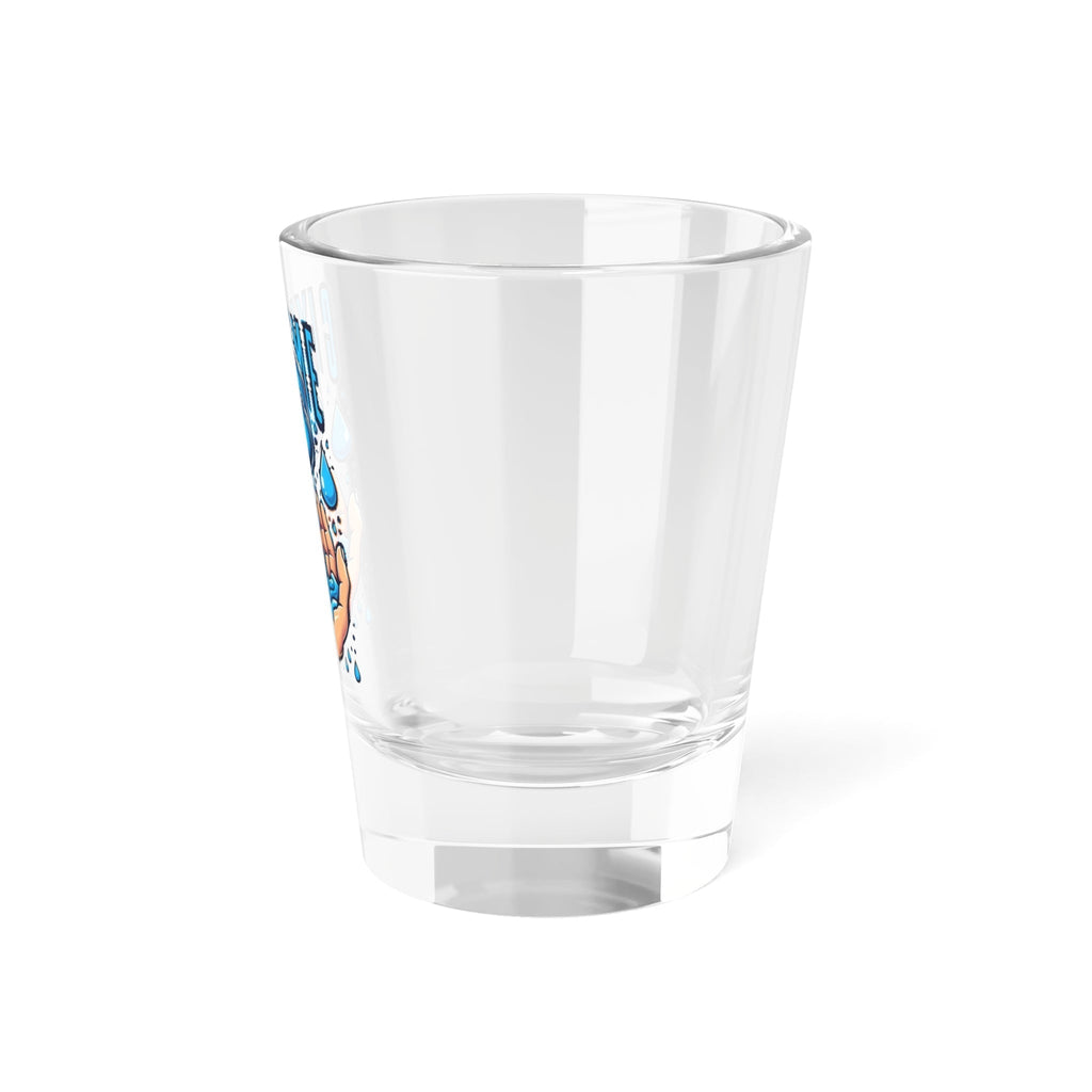 5oz Give Me Water Shot Glass with vibrant design, perfect drinkware for parties.