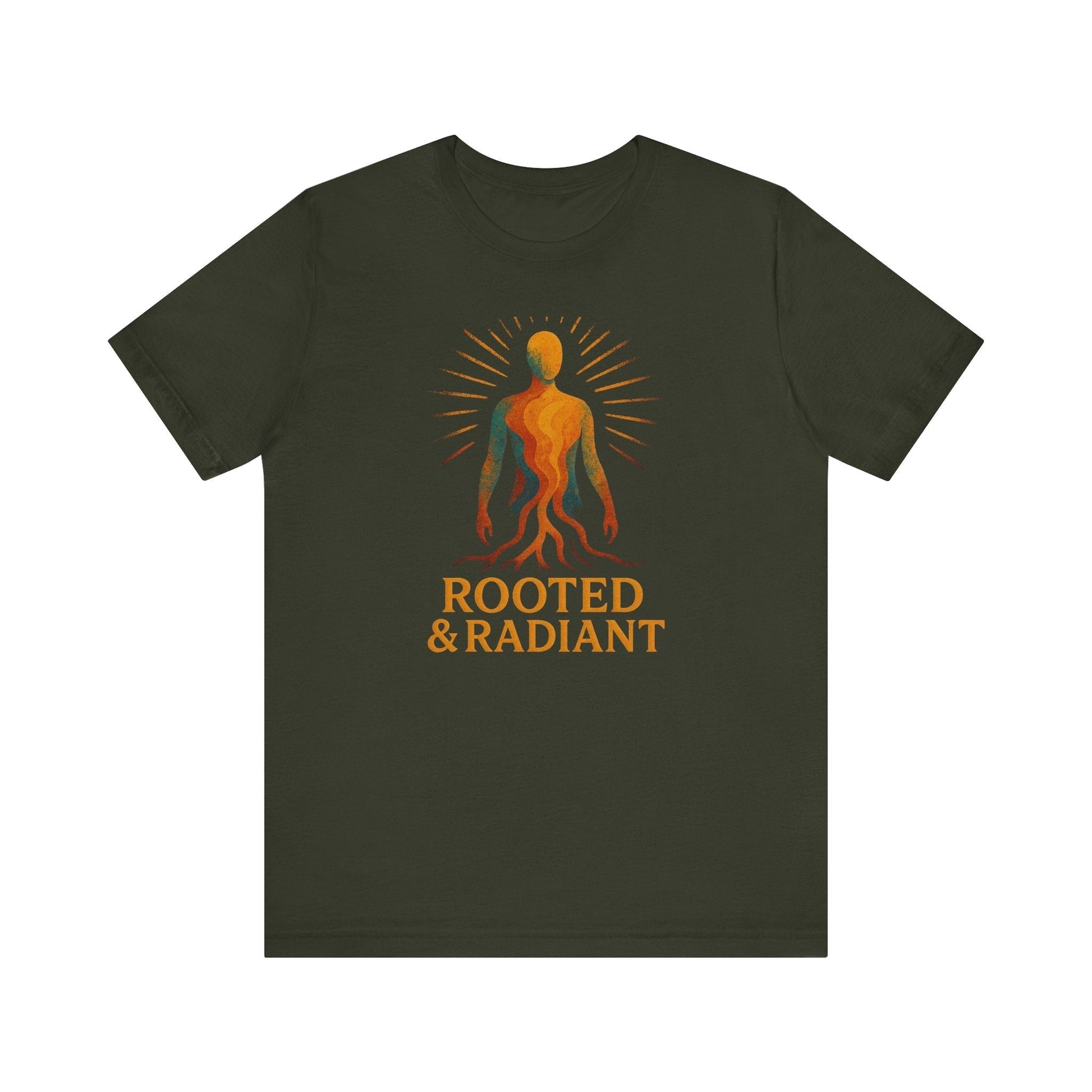 Rooted and Radiant T-shirt | Nature-Inspired Unisex Short Sleeve Tee