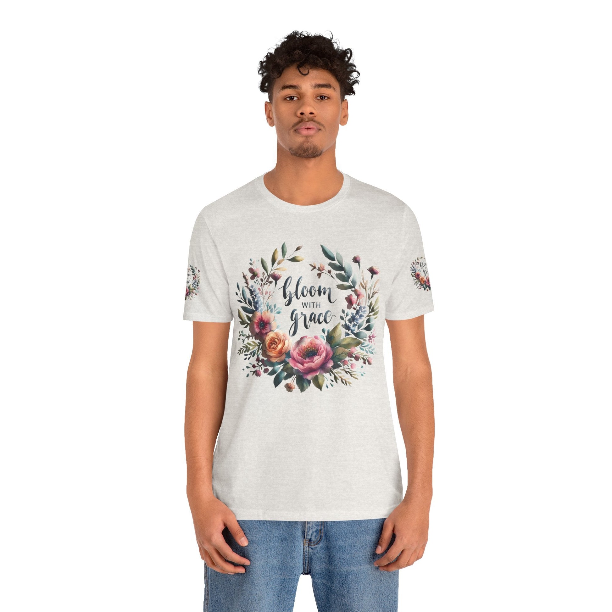 Floral Inspirational T-shirt | Graceful & Vibrant Everyday Wear