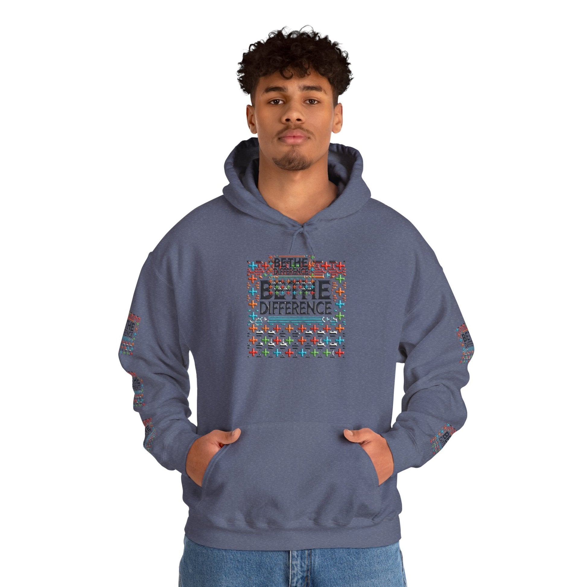 Heavy Blend - Hooded Sweatshirt Be The Difference Cozy, Soft, Stylish