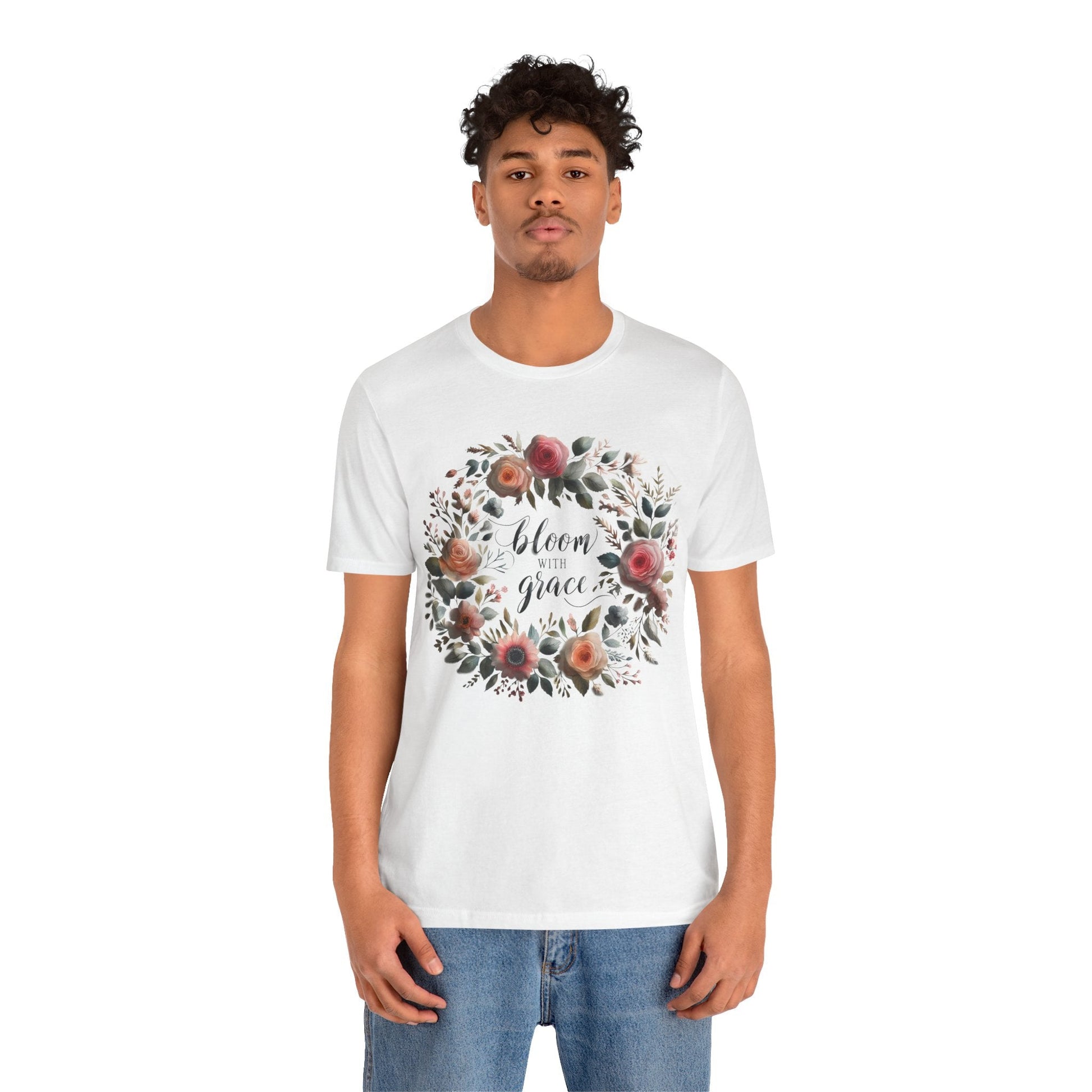 Bloom with Grace T-shirt - Unisex Short Sleeve Summer collection shirt
