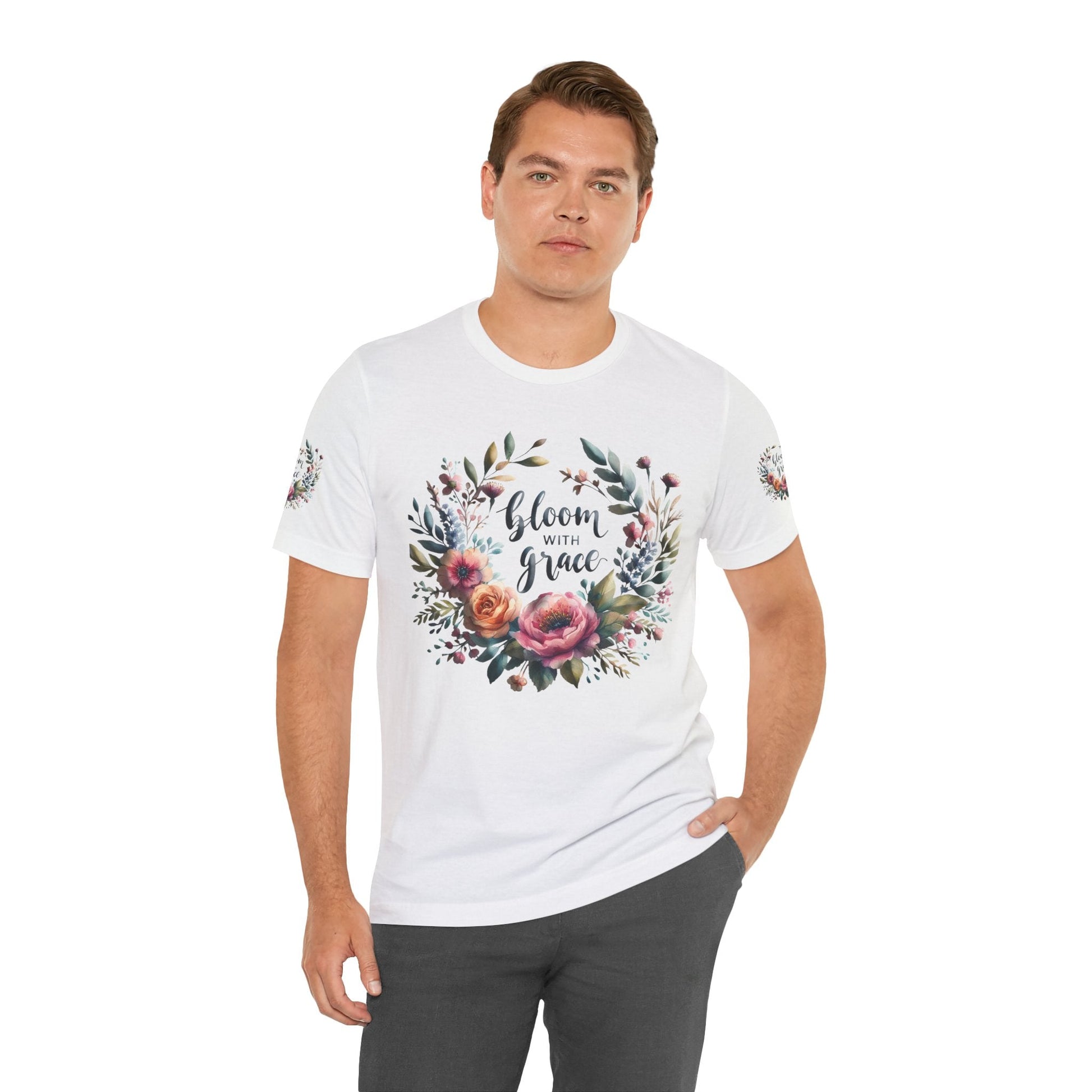Floral Inspirational T-shirt | Graceful & Vibrant Everyday Wear