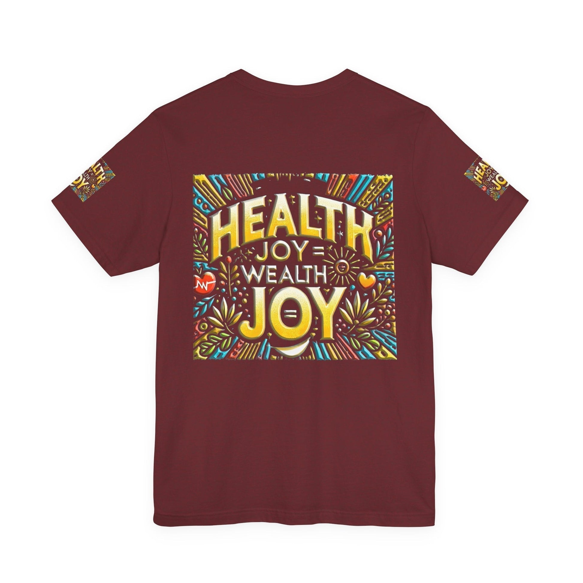 Unisex Jersey Short Sleeve T-shirt – Health Joy - Wealth Joy | Comfy Fit