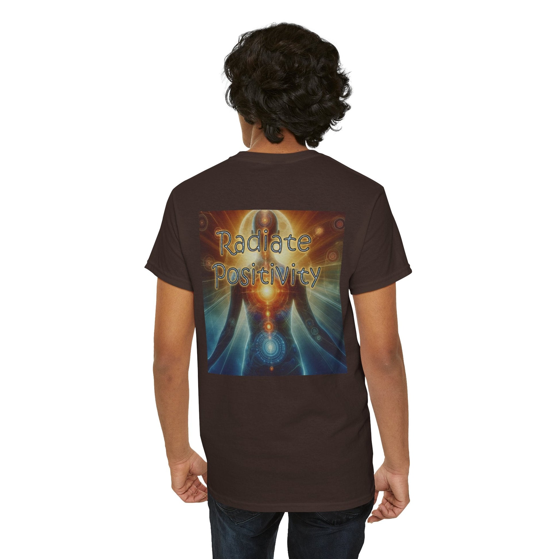 Unisex Heavy Cotton T-shirt - Radiate Positivity Its Free