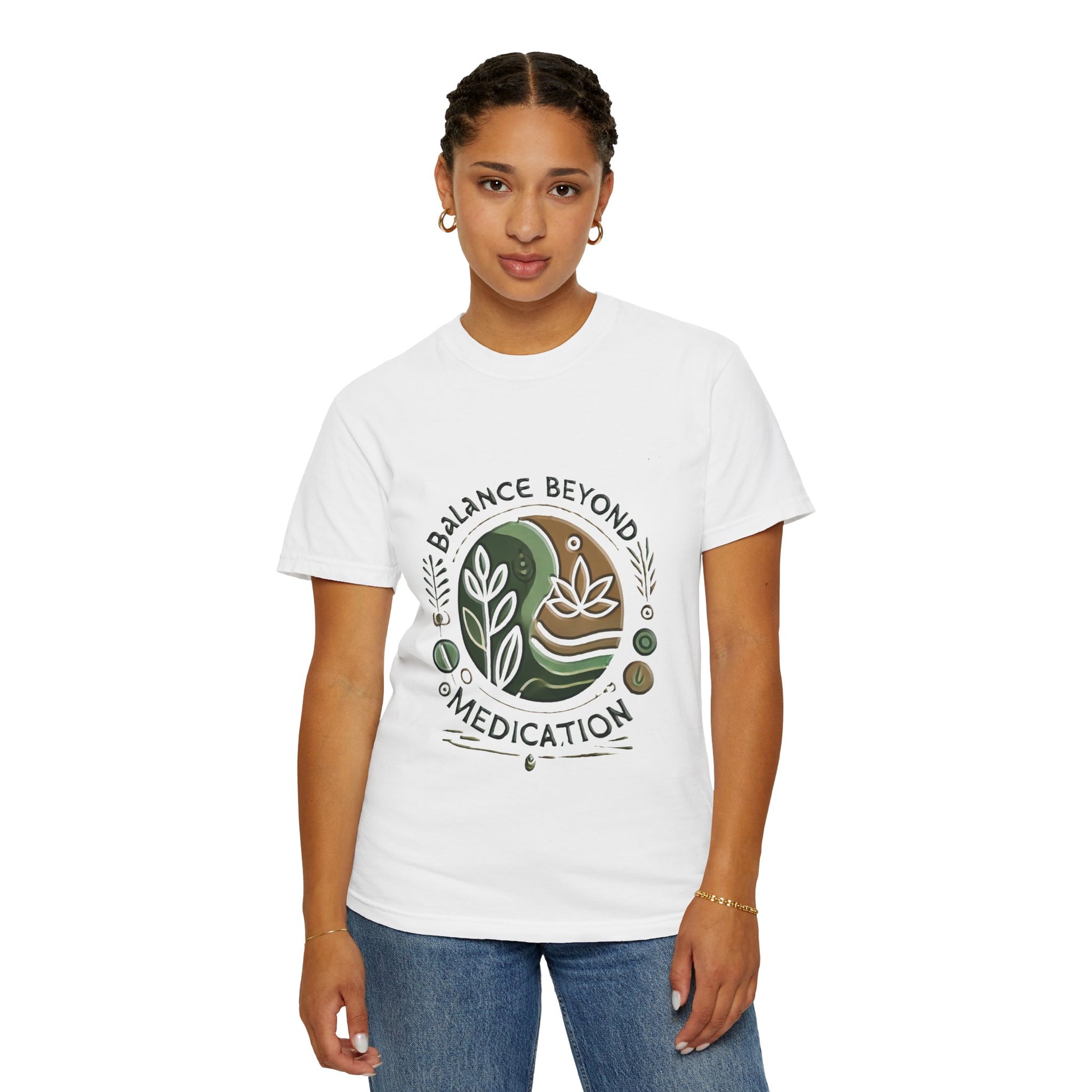 Balance Beyond Medication Unisex Garment-Dyed T-Shirt