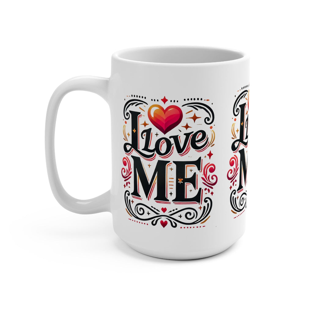 Self-Love Mug – 15oz Ceramic Cup with Inspiring, Colorful Design