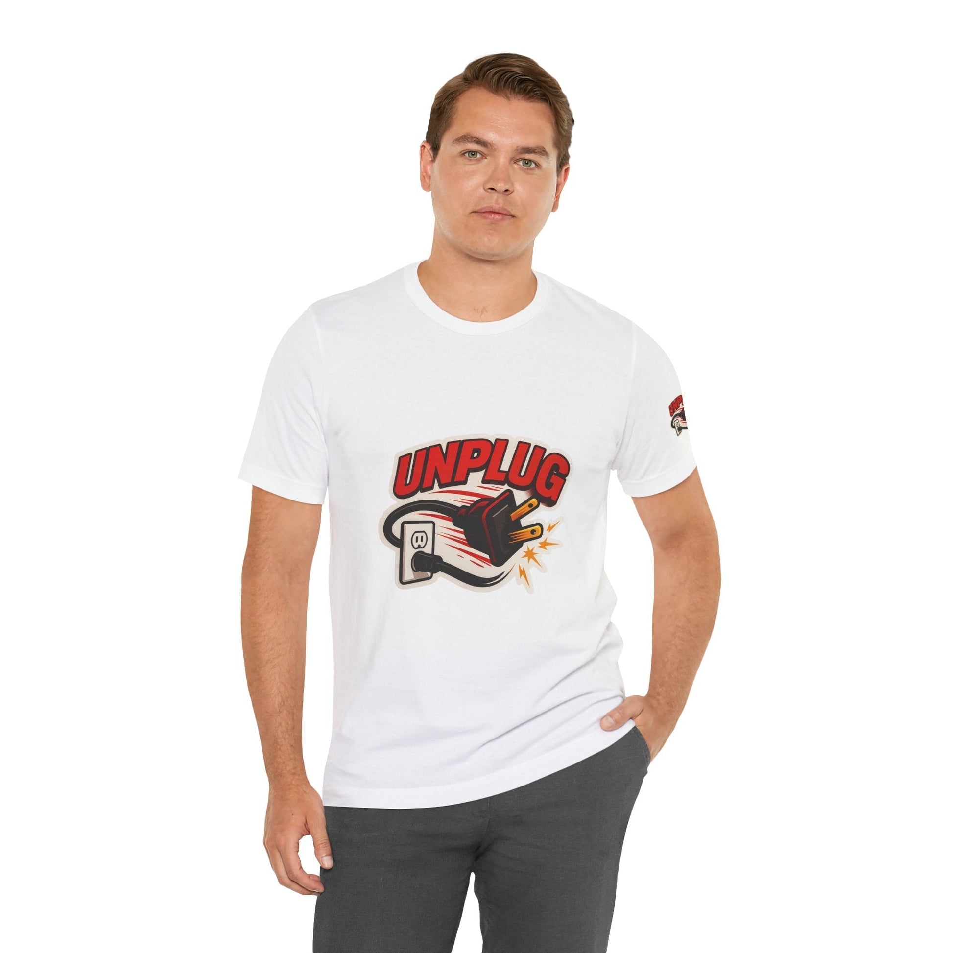 Unplugged Vibes T-shirt - Relax & Recharge Casual Graphic T-Shirt