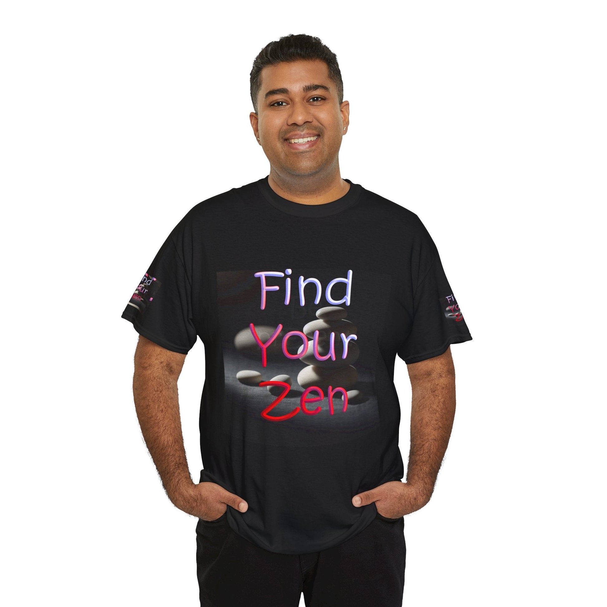 Unisex Heavy Cotton t-shirt Find Your Zen t-shirt for Comfort