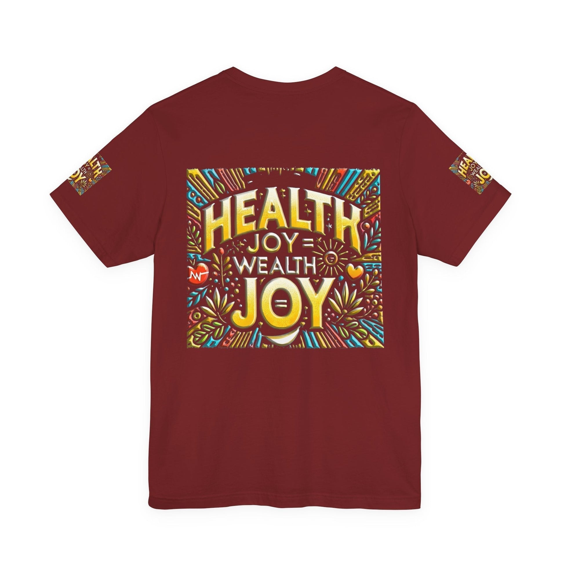 Unisex Jersey Short Sleeve T-shirt – Health Joy - Wealth Joy | Comfy Fit